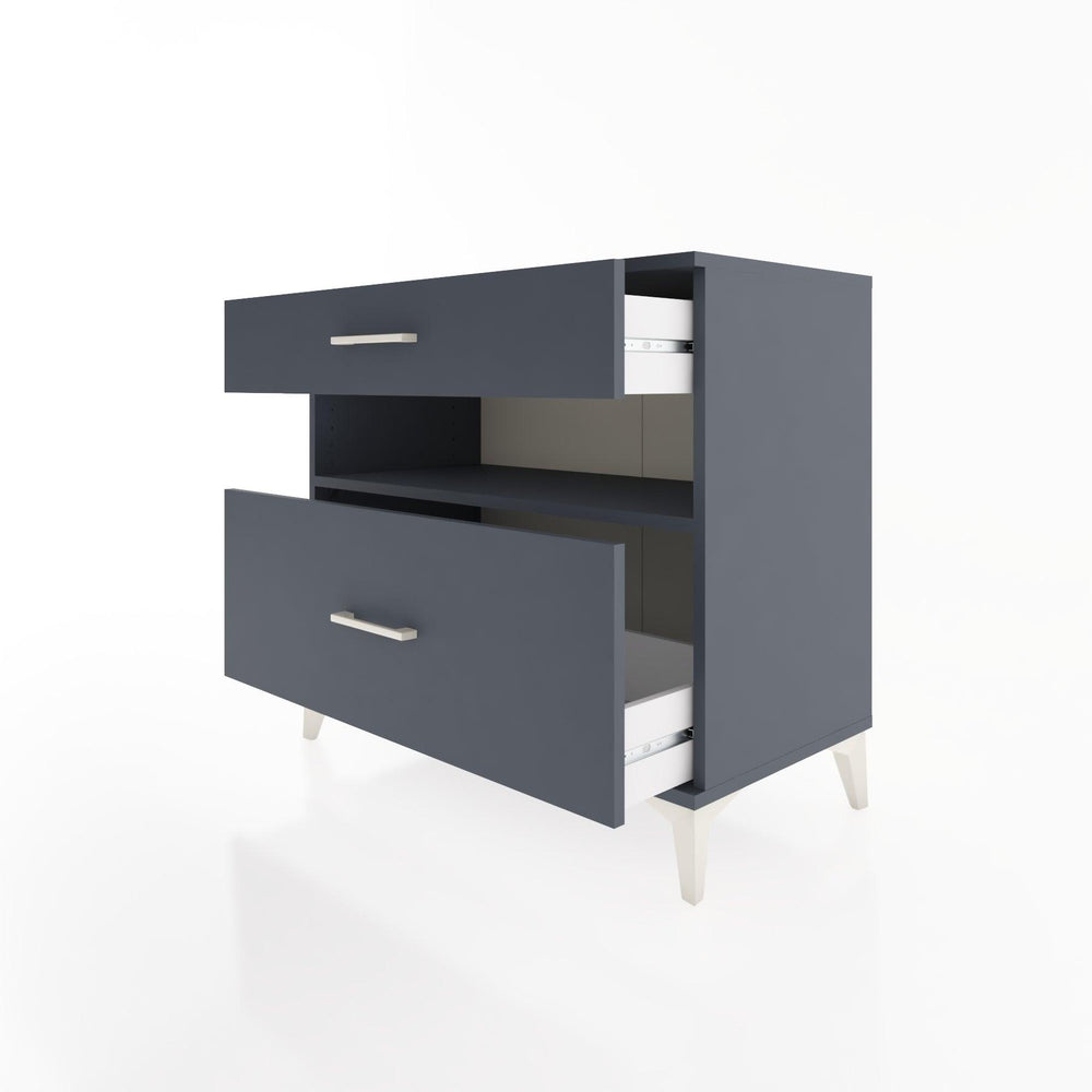 Woodntry Modular Dresser Anthracite 88x44x68 cm with Drawers and Shelves CR41-2