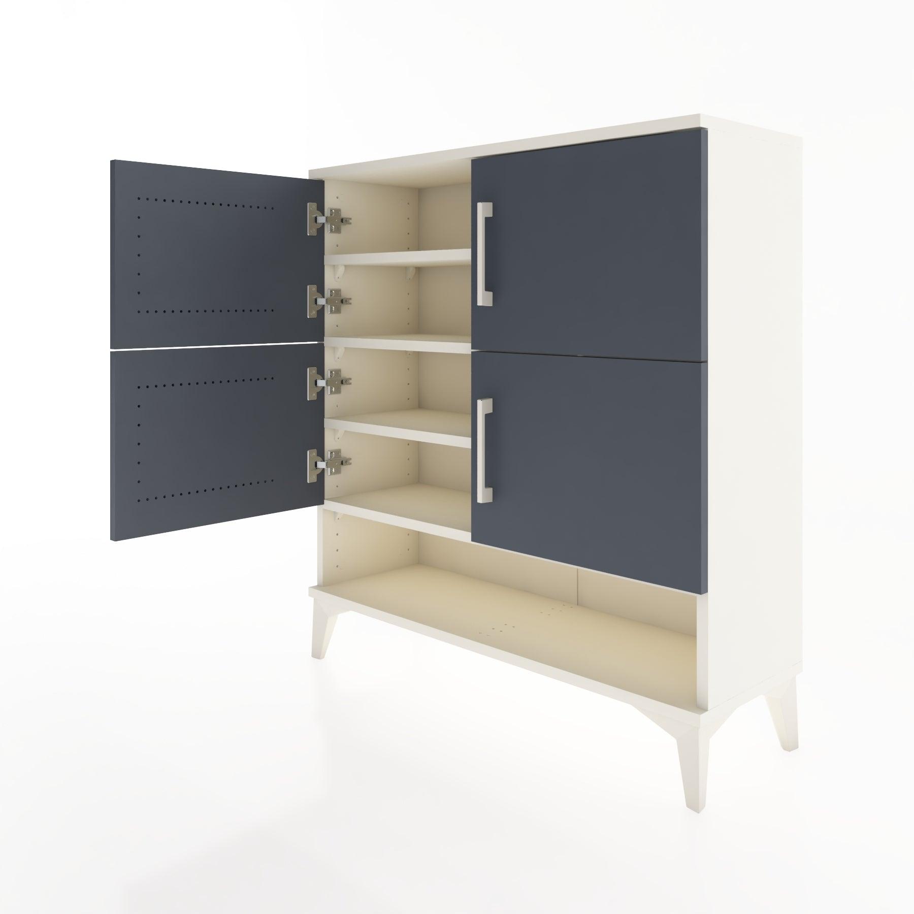 Woodntry Modular Dresser Moonstone 88x30x84 cm with Cover and Shelf KR42-1