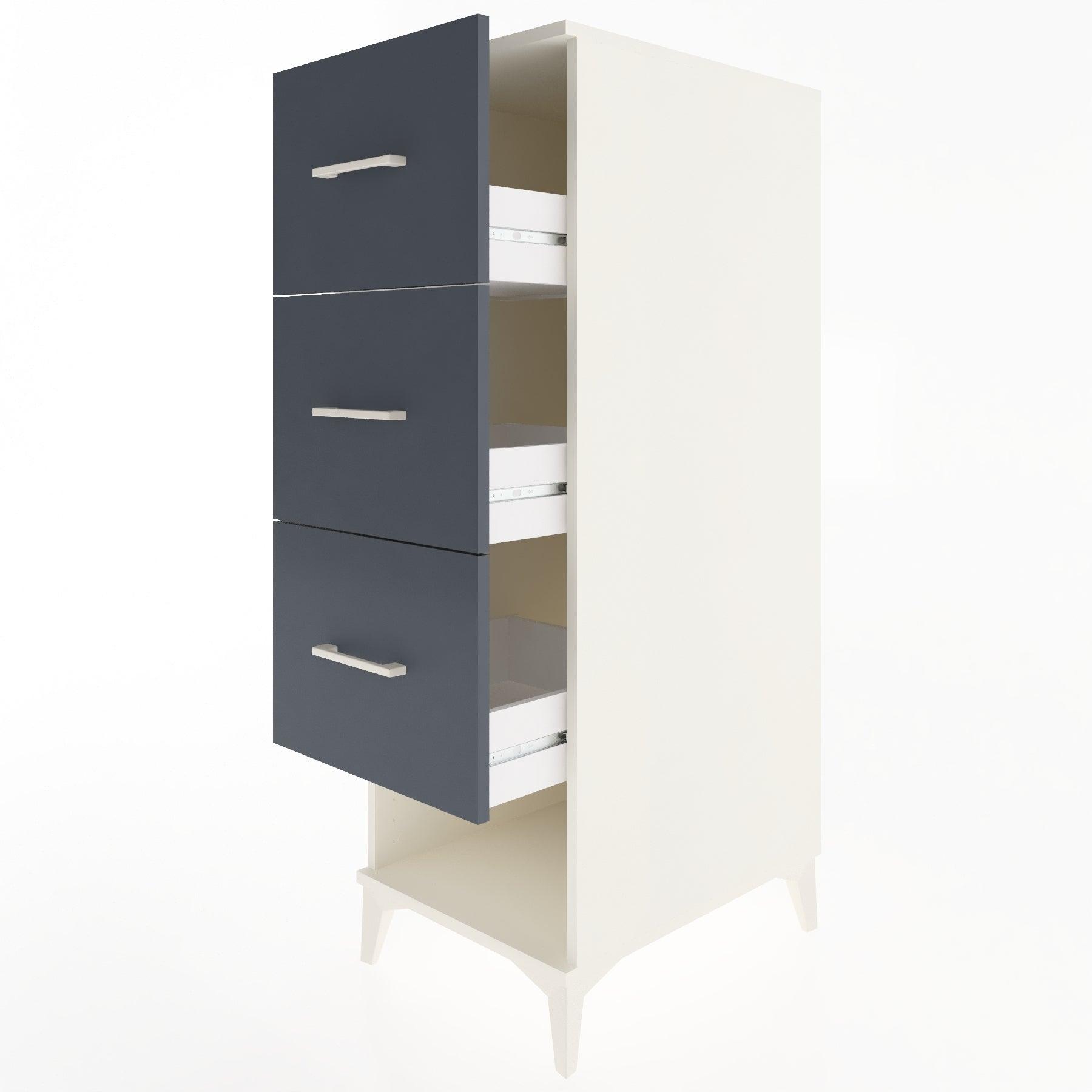 Woodntry Modular Cabinet Moonstone 44x30x122 cm with Drawers and Shelves CR42-1