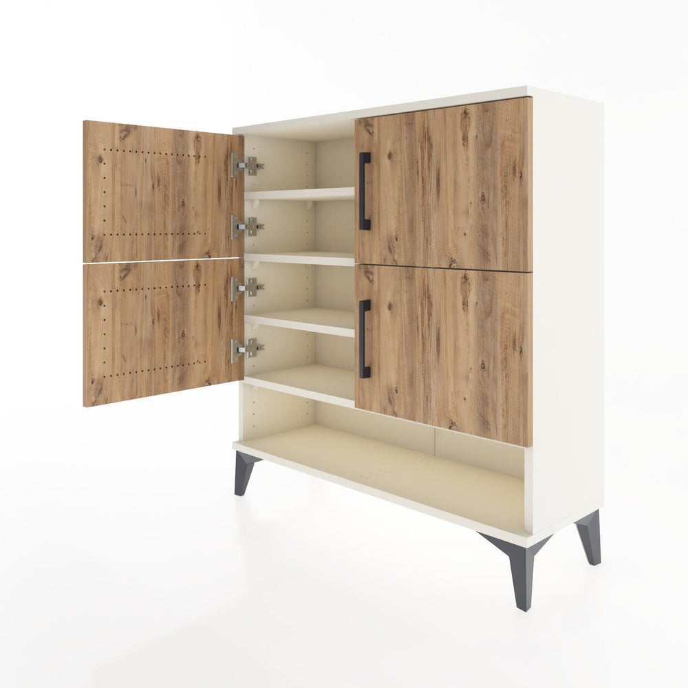 Woodntry Modular Dresser Moonstone 88x30x84 cm with Cover and Shelf KR42-1