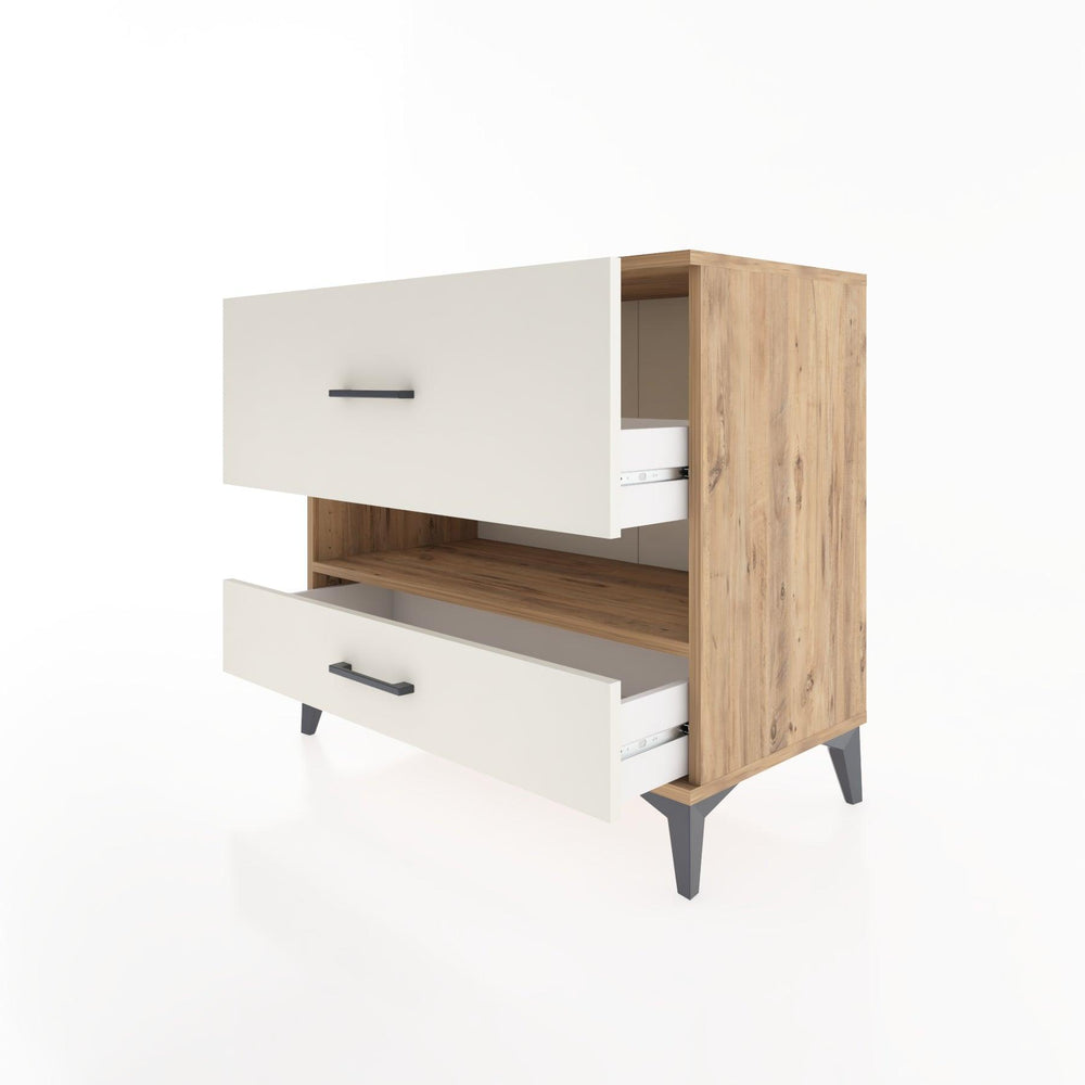 Woodntry Modular Dresser Pine 88x44x68 cm with Drawers and Shelves CR42-3