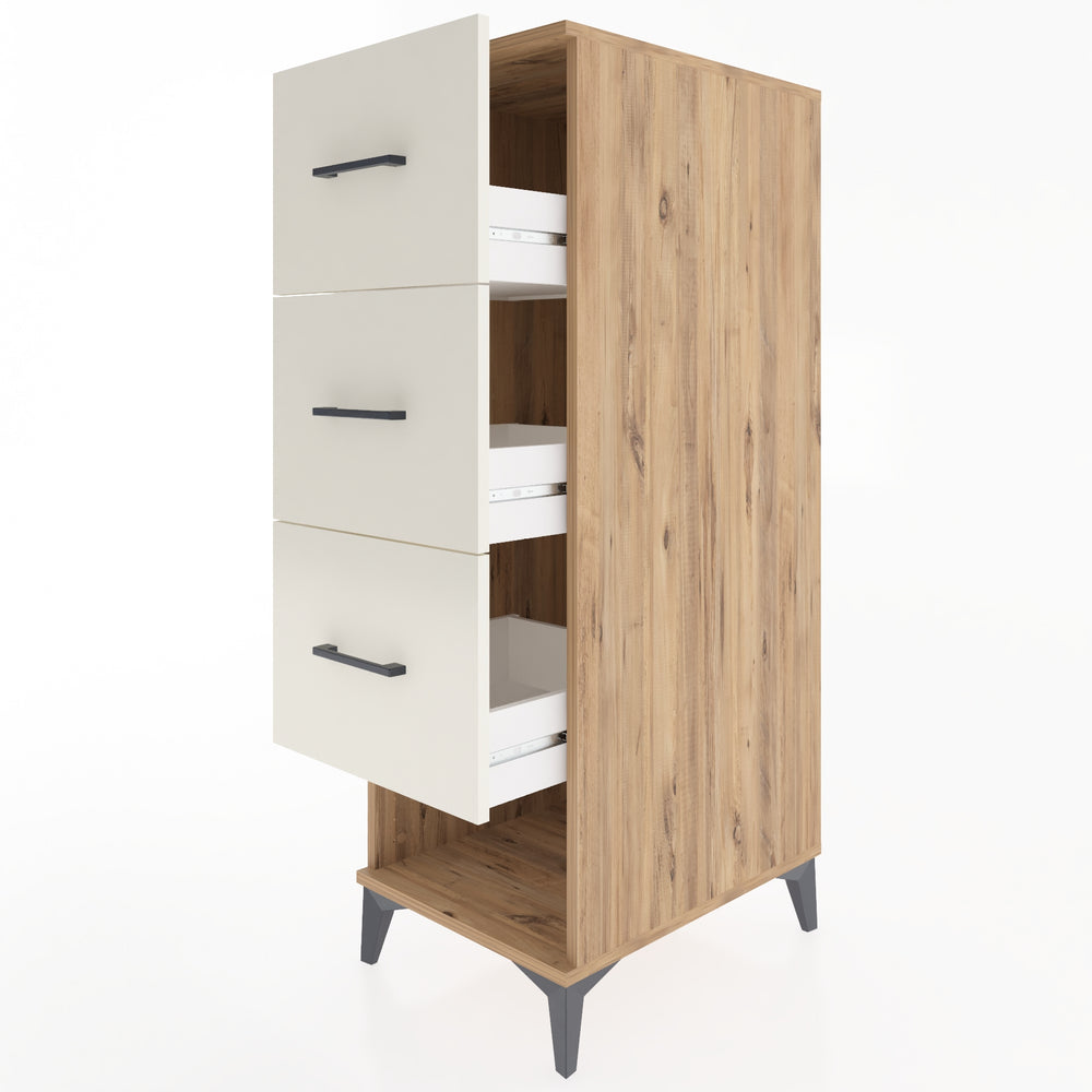 Woodntry Modular Cabinet Pine 44x59x122 cm with Drawers and Shelves CR42-3