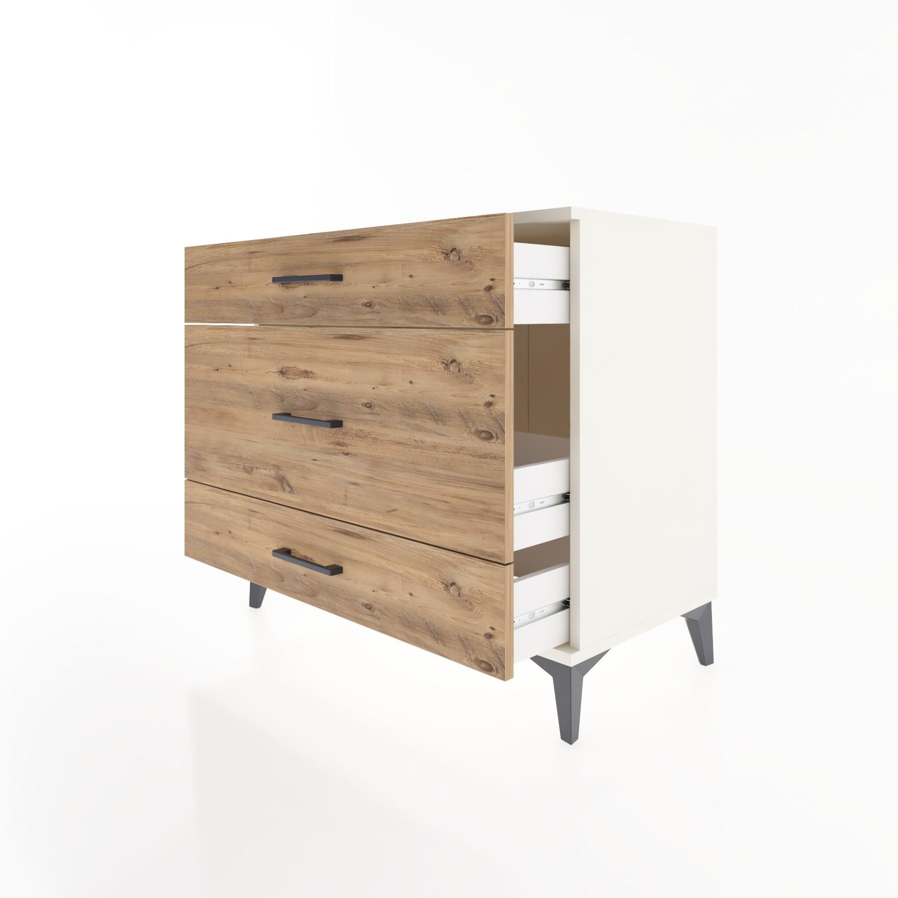 Woodntry Modüler Şifonyer Aytaşı 88x44x68 cm Çekmeceli C43-1