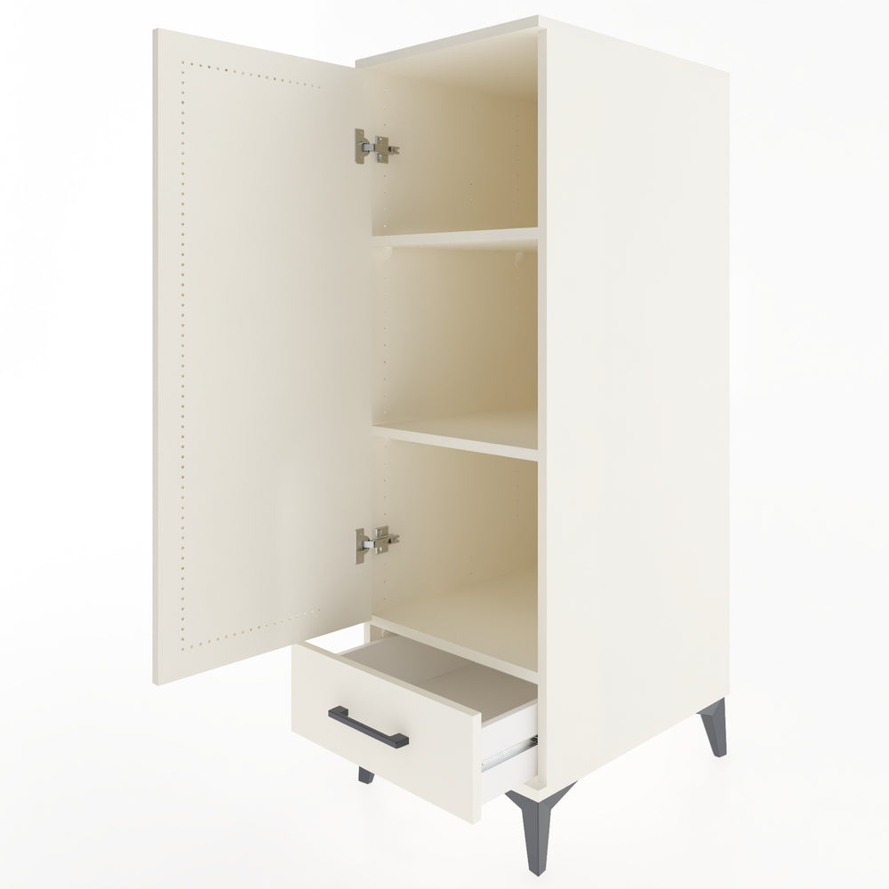 Woodntry Modular Cabinet Moonstone 44x59x122 cm with Doors and Drawers KC43-1