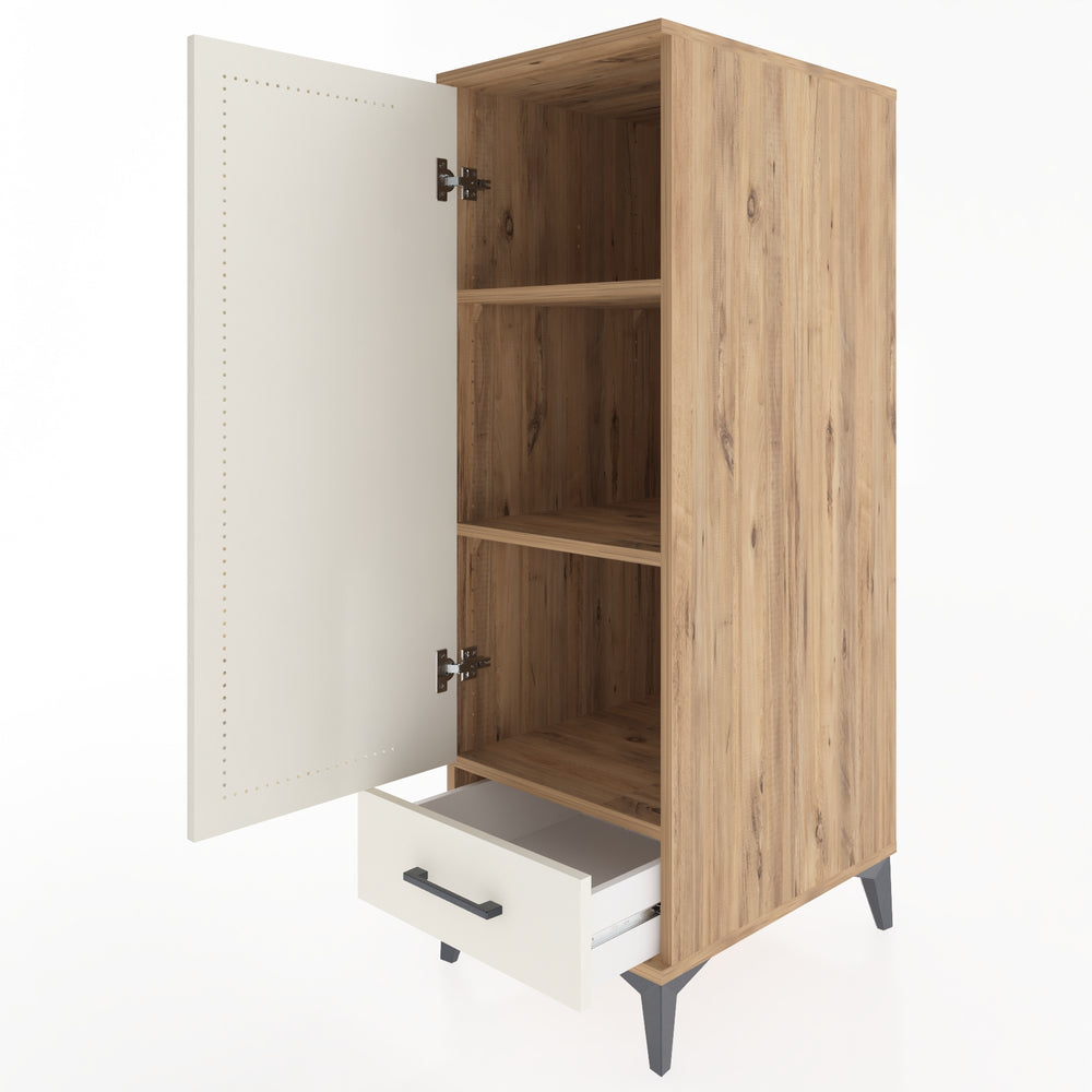 Woodntry Modular Cabinet Pine 44x59x122 cm with Doors and Drawers KC43-3