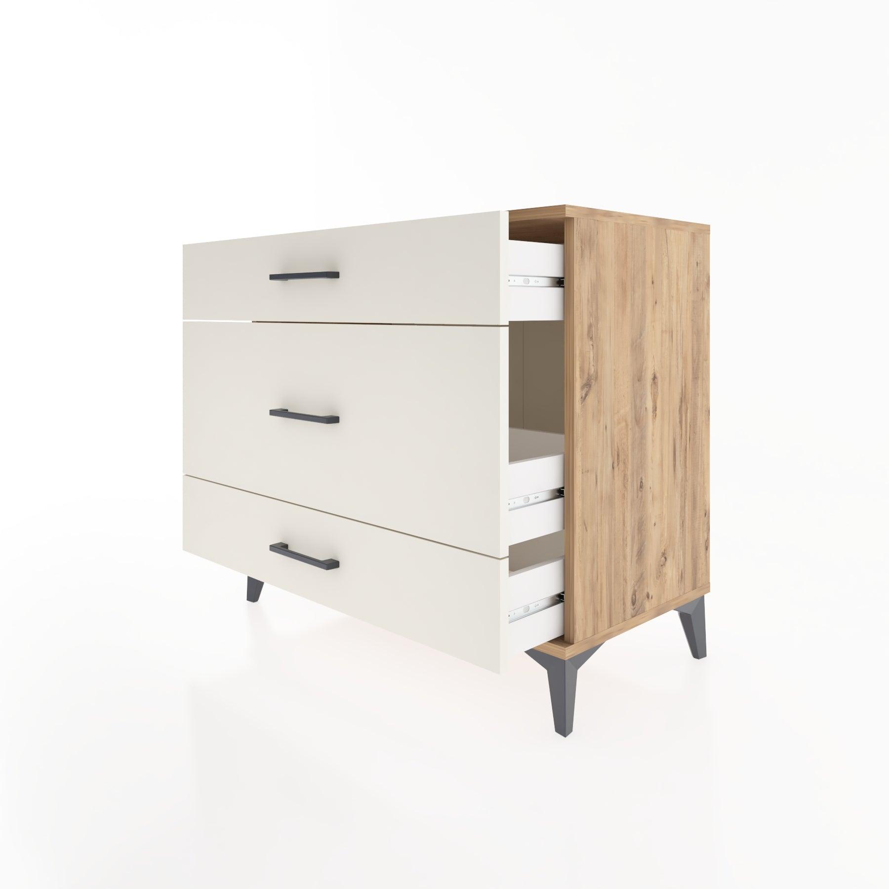 Woodntry Modüler Şifonyer Çam 88x44x68 cm Çekmeceli C43-3