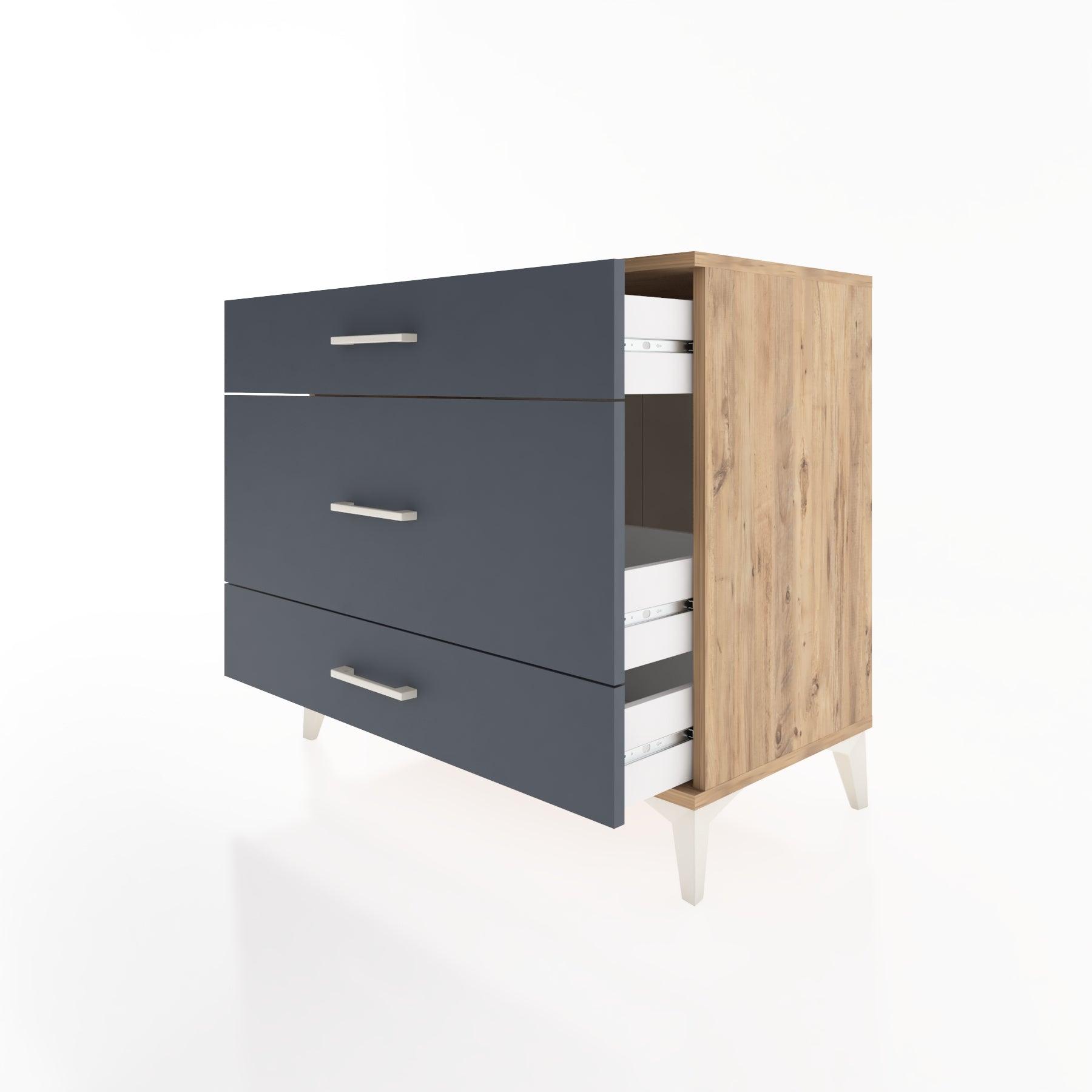 Woodntry Modüler Şifonyer Çam 88x44x68 cm Çekmeceli C43-3