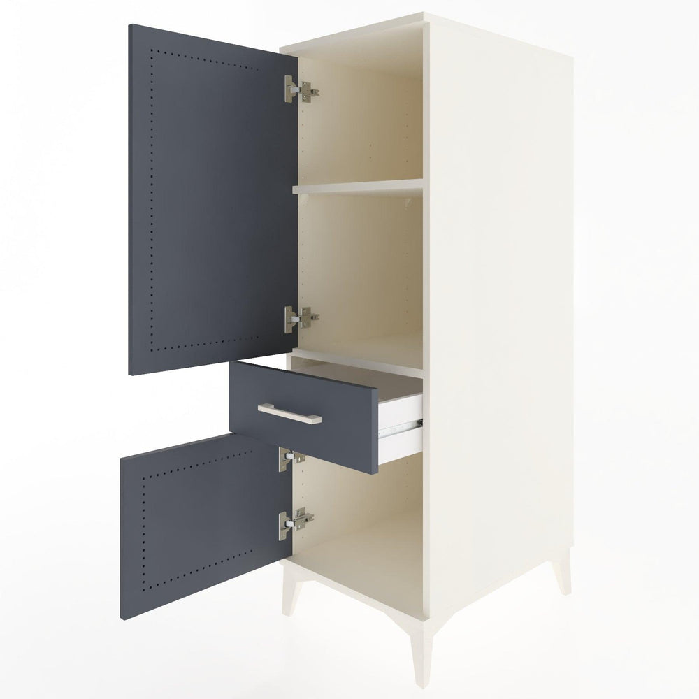 Woodntry Modular Cabinet Moonstone 44x30x122 cm with Doors and Drawers KC44-1