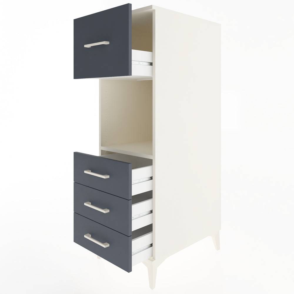 Woodntry Modular Cabinet Moonstone 44x59x122 cm with Drawers and Shelves CR94-1