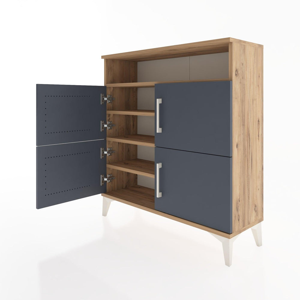 Woodntry Modular Dresser Pine 88x30x84 cm with Cover and Shelf KR44-3