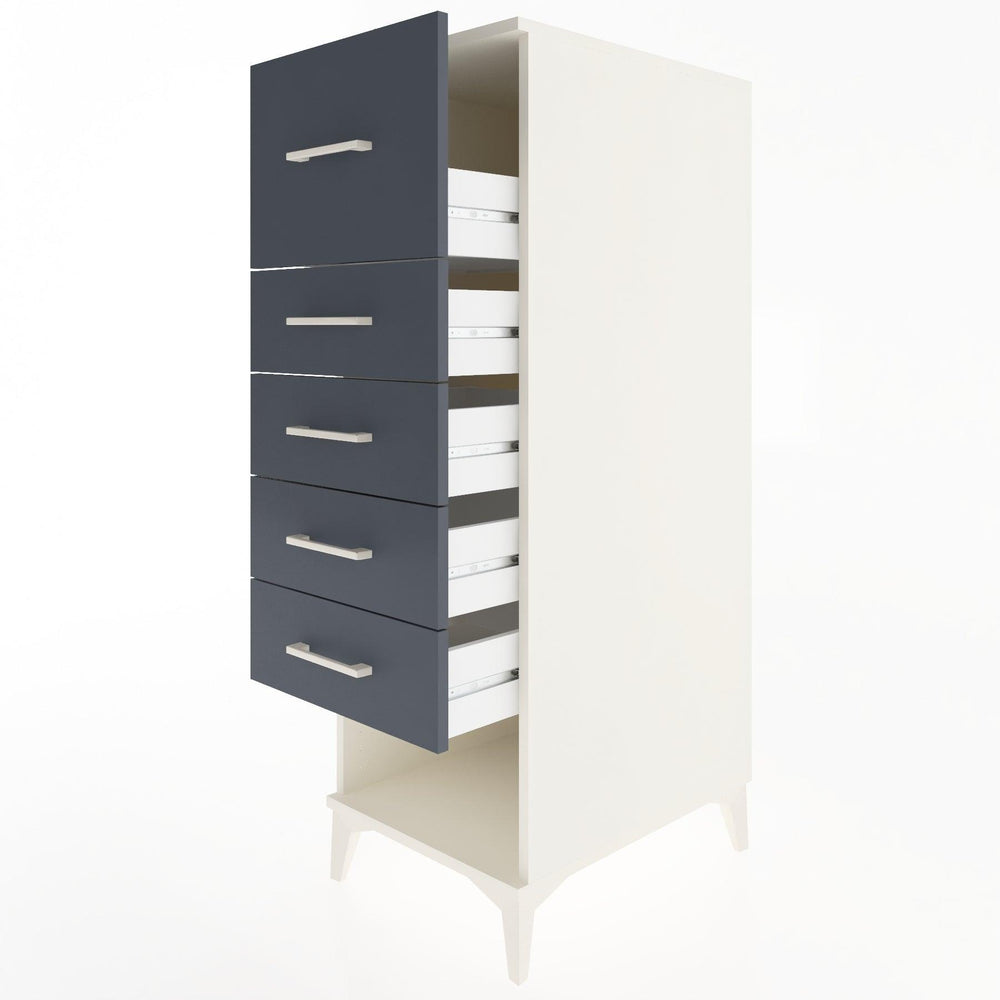 Woodntry Modular Cabinet Moonstone 44x30x122 cm with Drawers and Shelves CR95-1