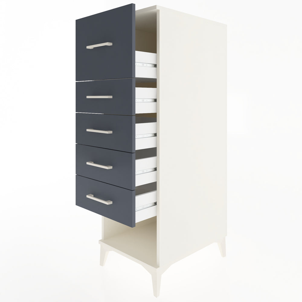 Woodntry Modular Cabinet Moonstone 44x59x122 cm with Drawers and Shelves CR95-1