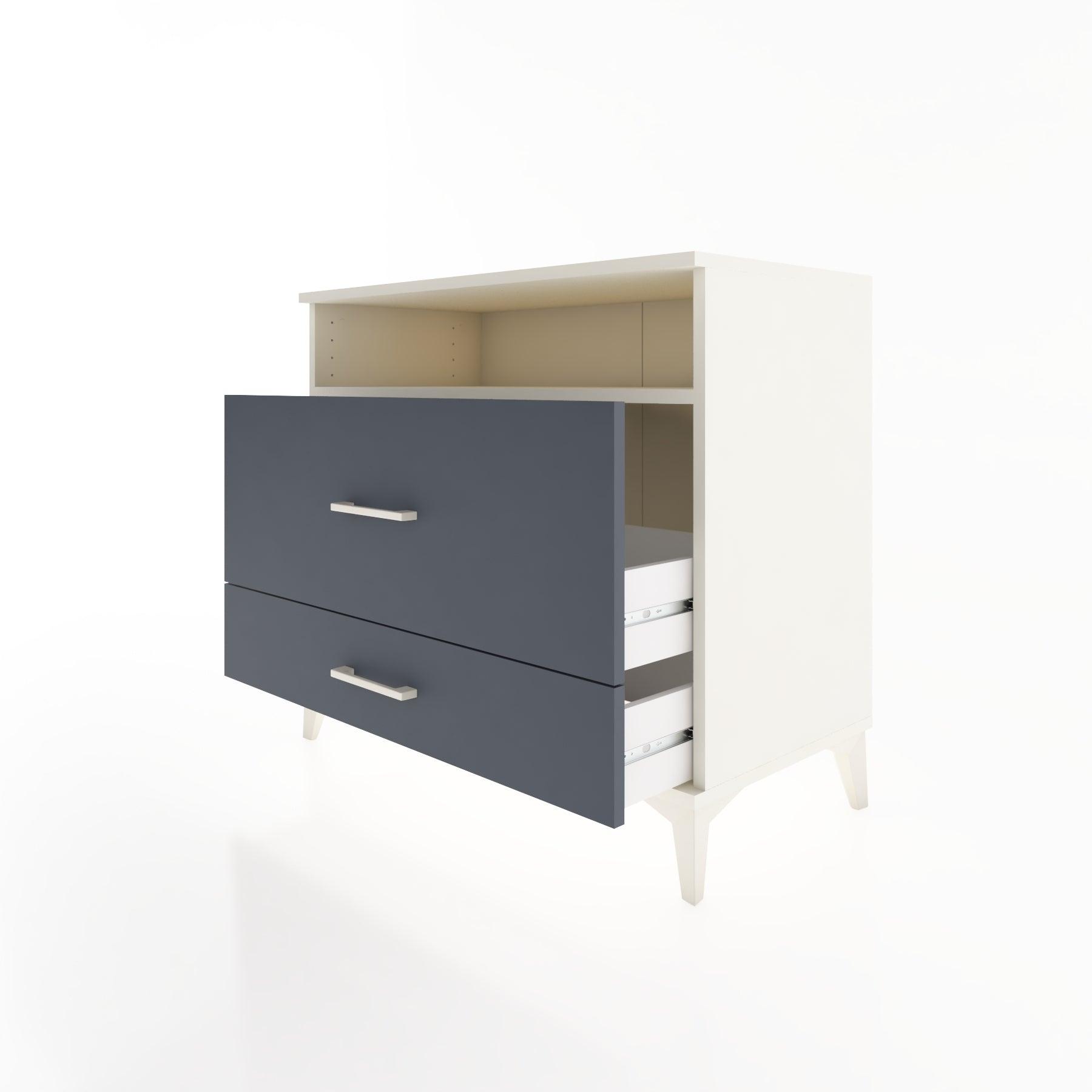 Woodntry Modüler Şifonyer Aytaşı 88x44x68 cm Çekmeceli ve Raflı CR45-1
