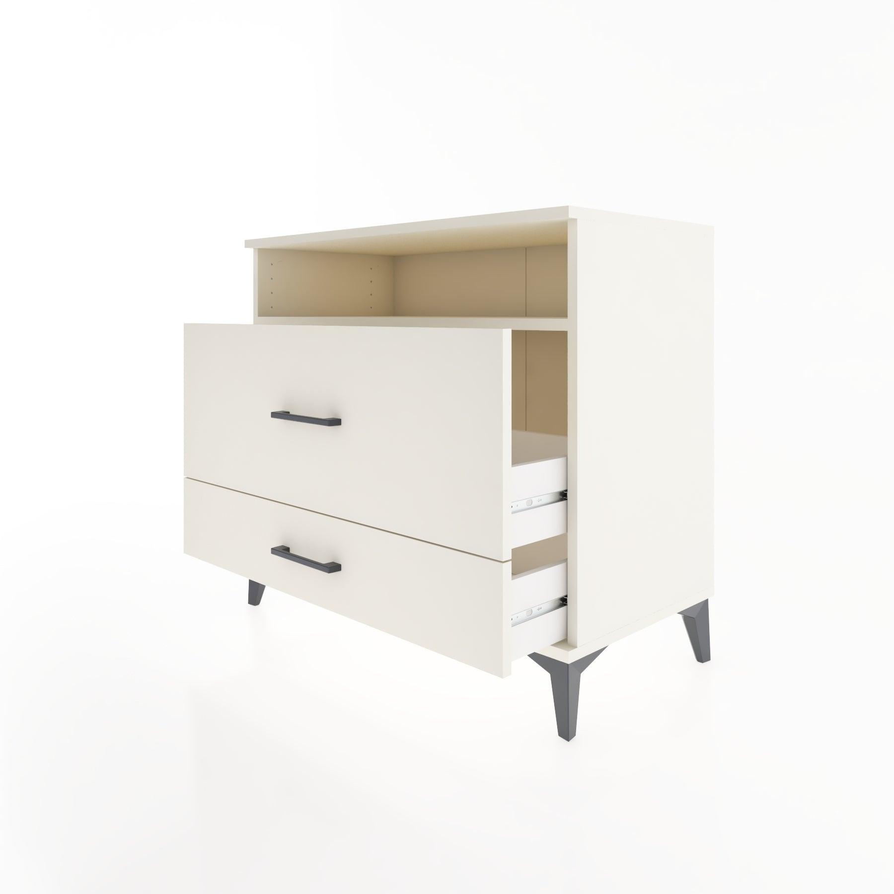 Woodntry Modüler Şifonyer Aytaşı 88x44x68 cm Çekmeceli ve Raflı CR45-1