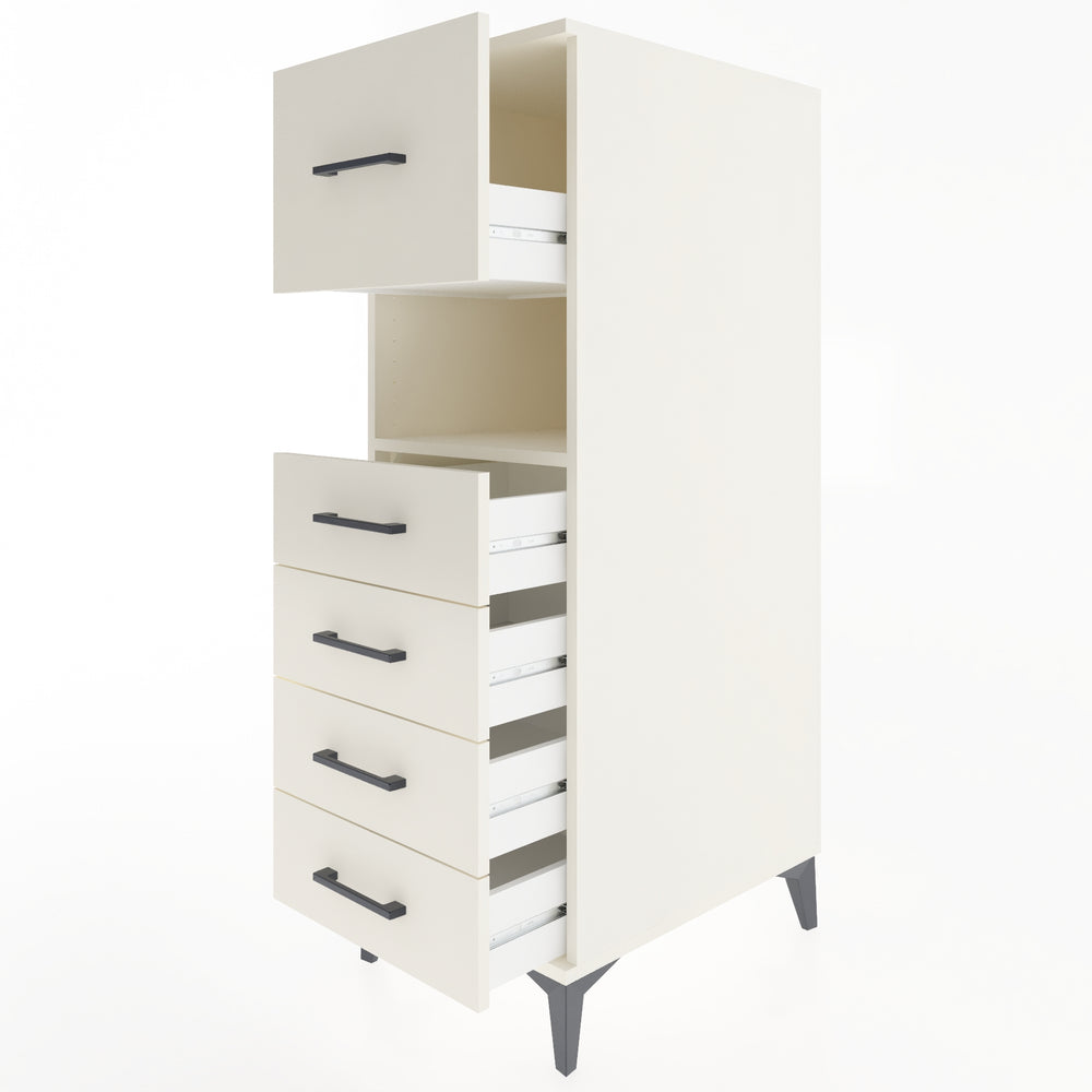 Woodntry Modular Cabinet Moonstone 44x59x122 cm with Drawers and Shelves CR96-1