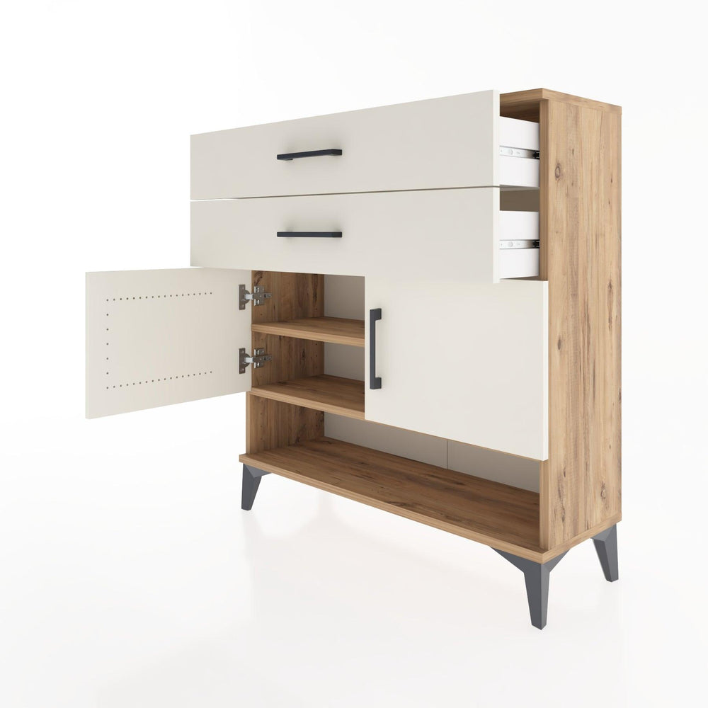 Woodntry Modüler Şifonyer Çam 88x30x84 cm Fonksiyonel F46-3