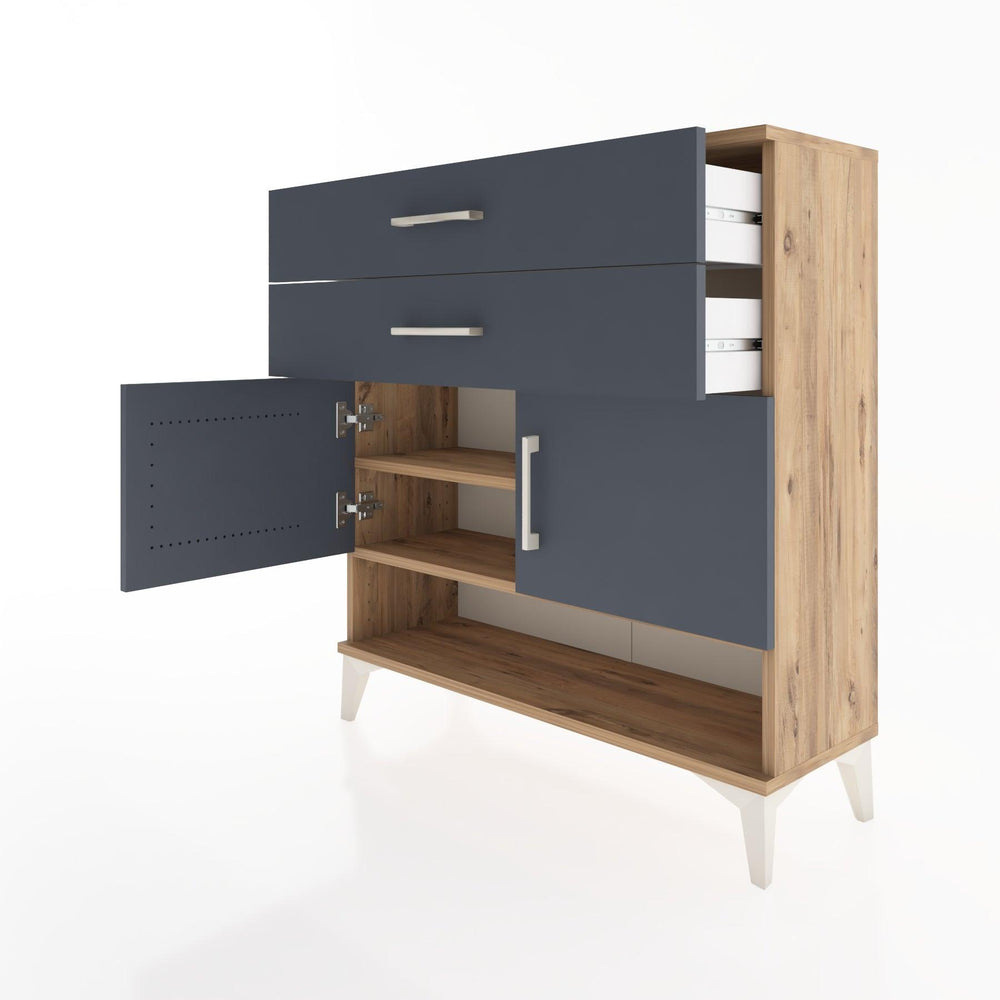 Woodntry Modüler Şifonyer Çam 88x30x84 cm Fonksiyonel F46-3