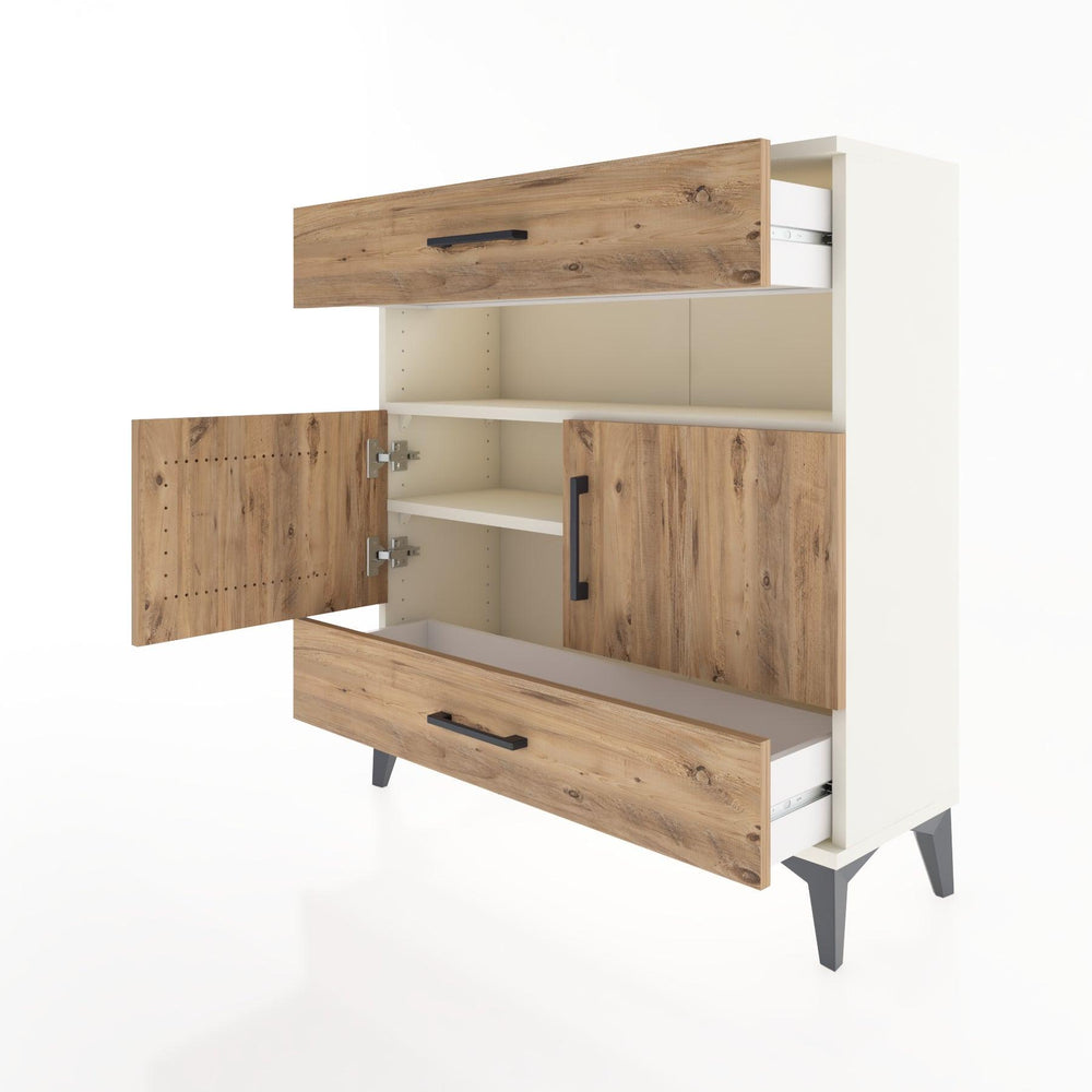 Woodntry Modüler Şifonyer Aytaşı 88x30x84 cm Fonksiyonel F47-1