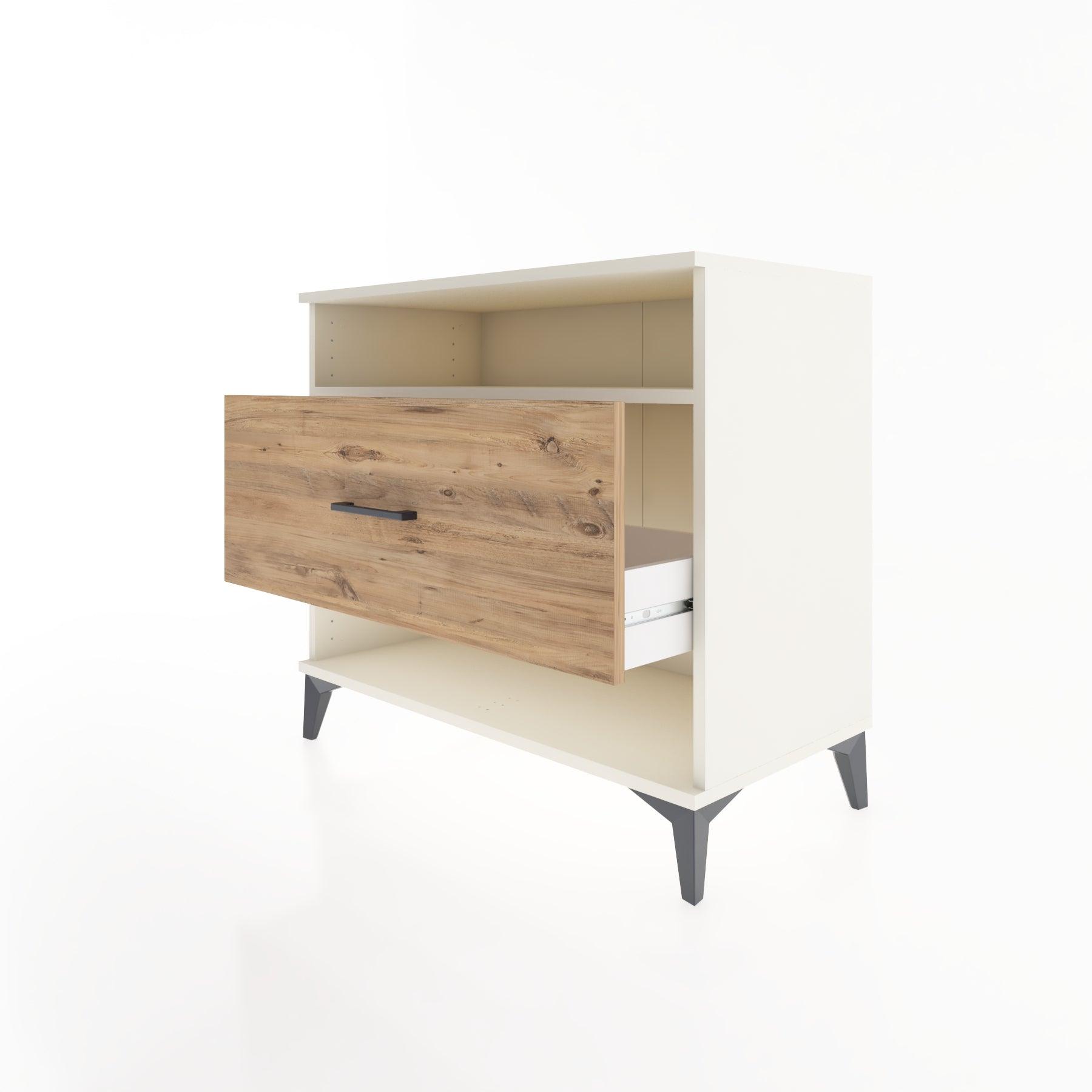Woodntry Modüler Şifonyer Aytaşı 88x44x68 cm Çekmeceli ve Raflı CR47-1