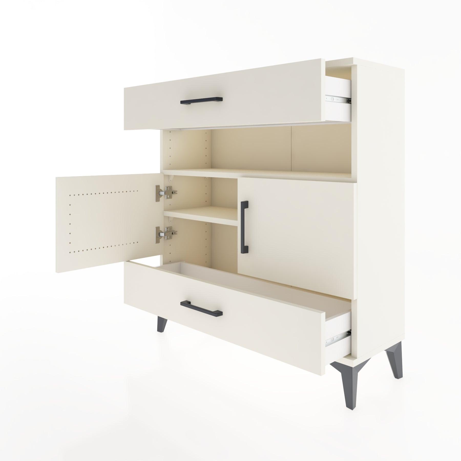 Woodntry Modular Dresser Moonstone 88x30x84 cm Functional F47-1