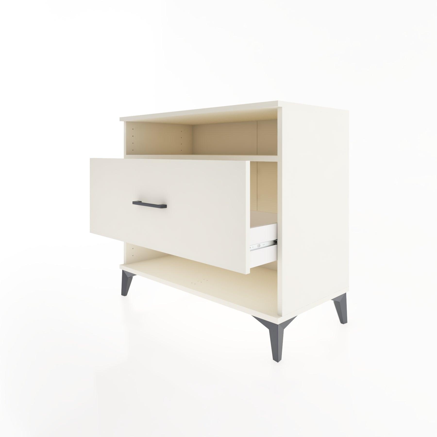 Woodntry Modüler Şifonyer Aytaşı 88x44x68 cm Çekmeceli ve Raflı CR47-1