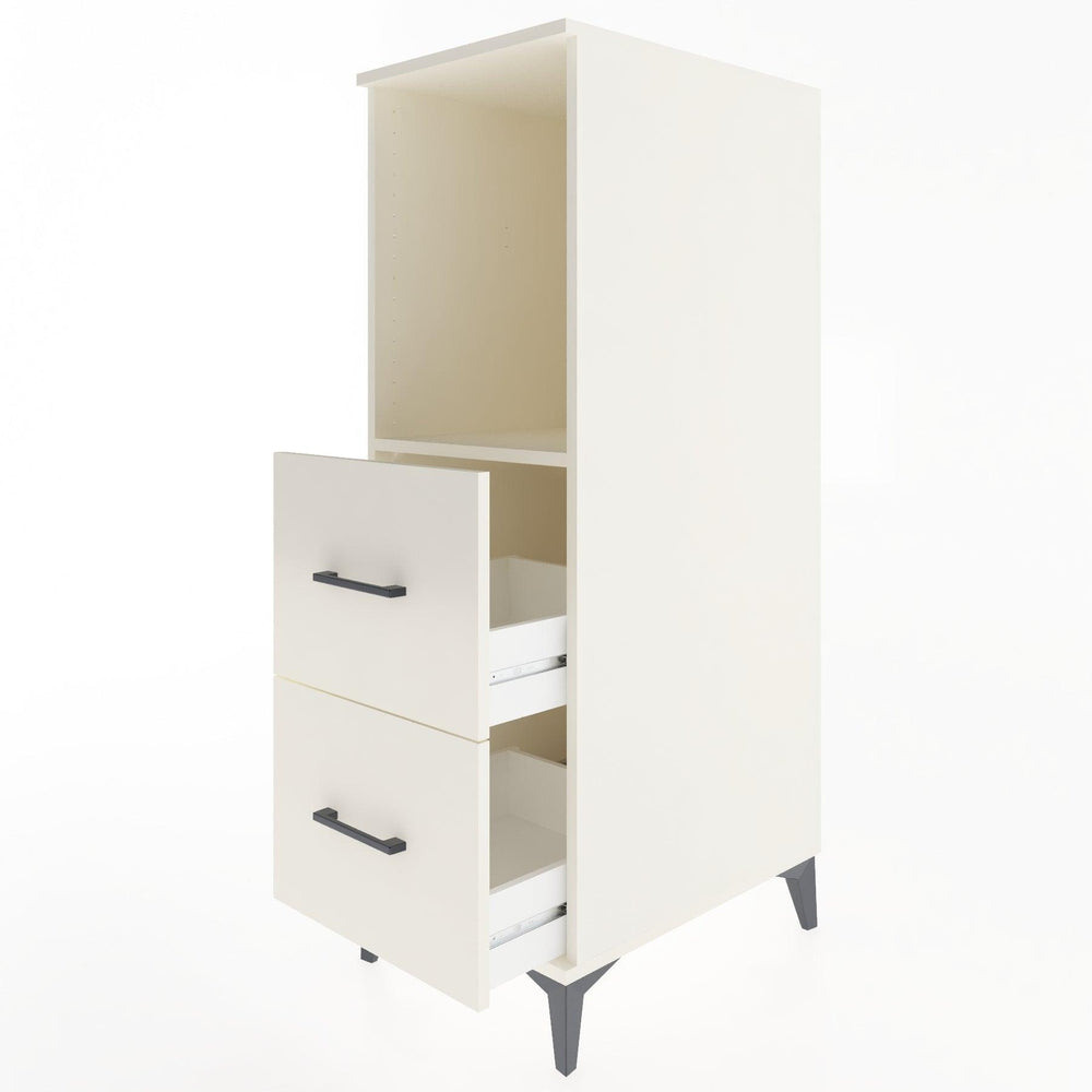 Woodntry Modular Cabinet Moonstone 44x30x122 cm with Drawers and Shelves CR97-1
