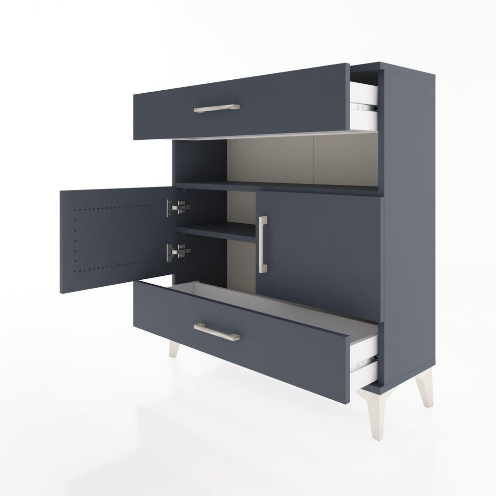 Woodntry Modular Dresser Anthracite 88x30x84 cm Functional F47-2