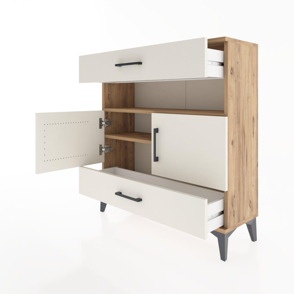 Woodntry Modüler Şifonyer Çam 88x30x84 cm Fonksiyonel F47-3