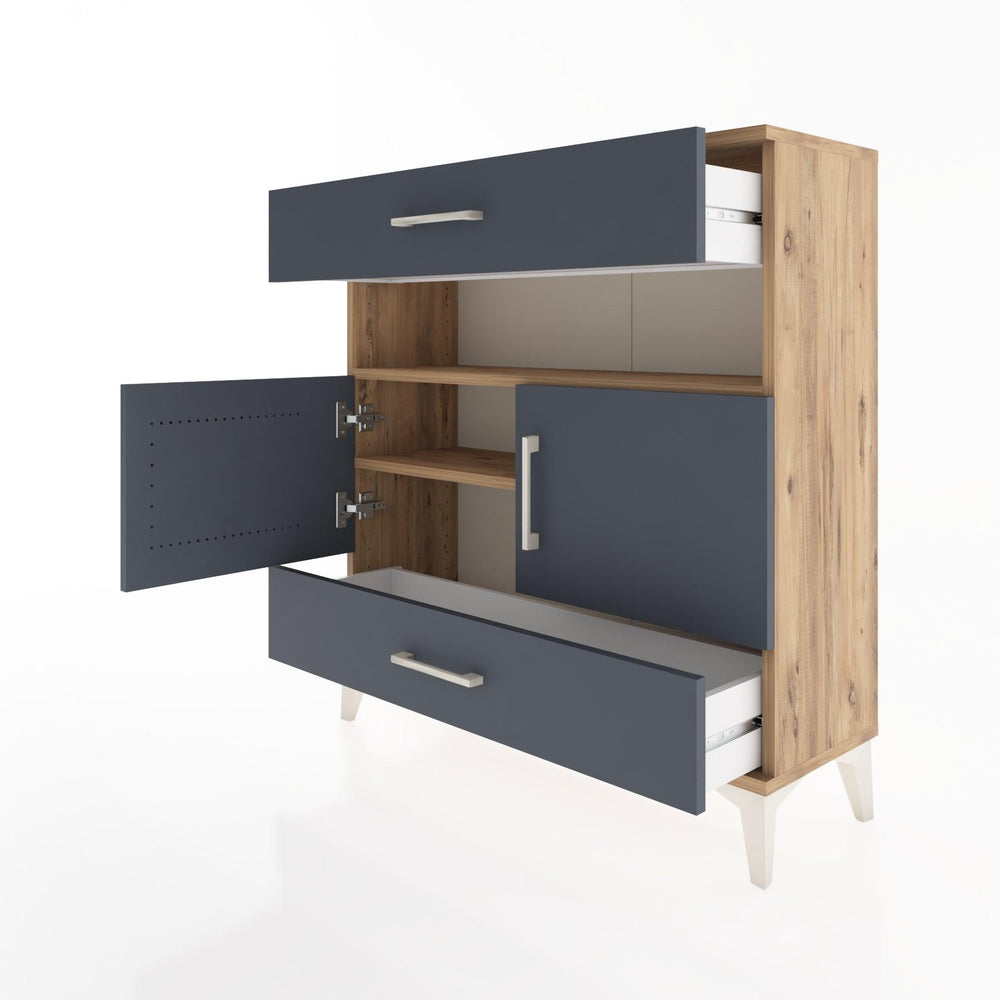 Woodntry Modüler Şifonyer Çam 88x30x84 cm Fonksiyonel F47-3