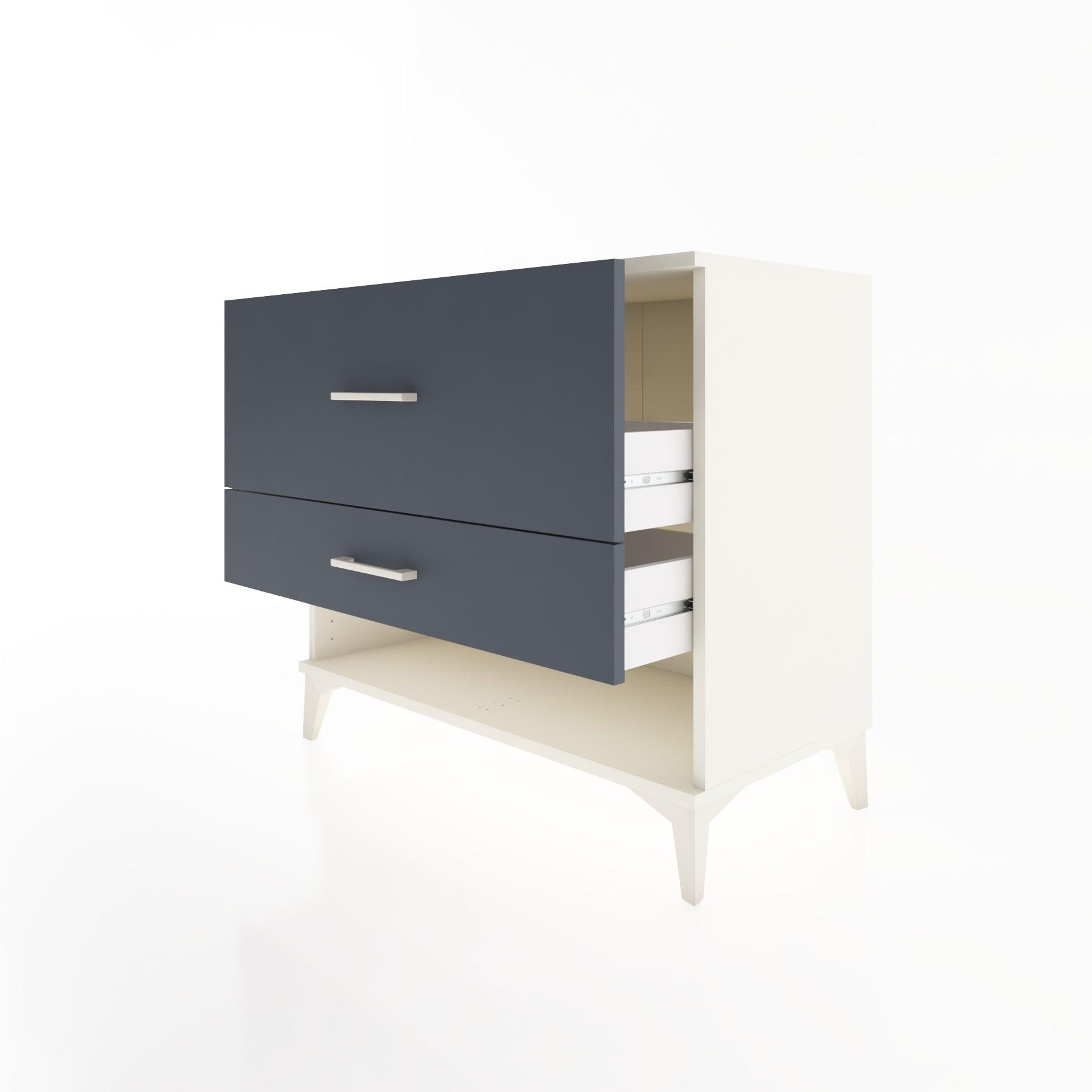Woodntry Modüler Şifonyer Aytaşı 88x44x68 cm Çekmeceli ve Raflı CR48-1
