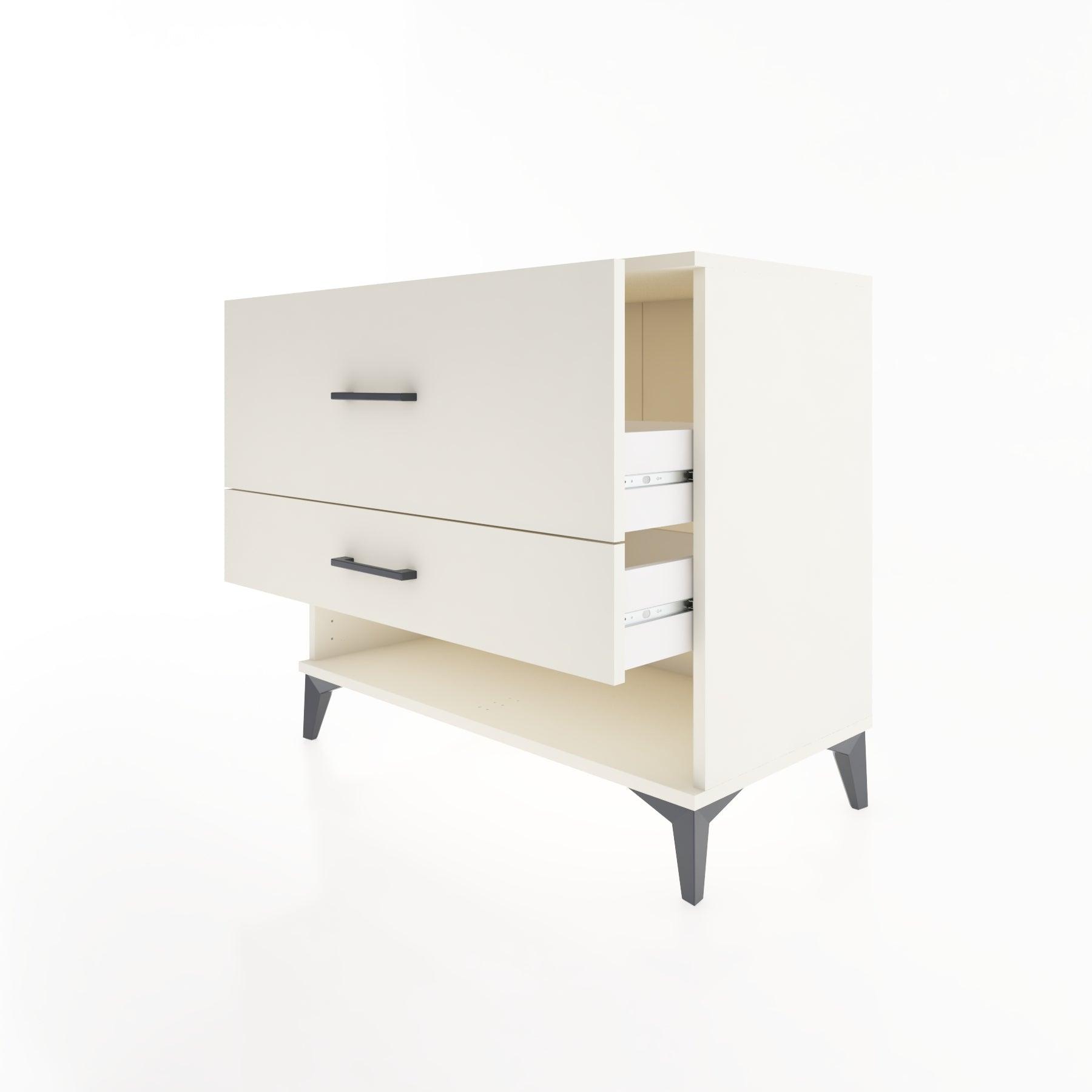 Woodntry Modüler Şifonyer Aytaşı 88x44x68 cm Çekmeceli ve Raflı CR48-1