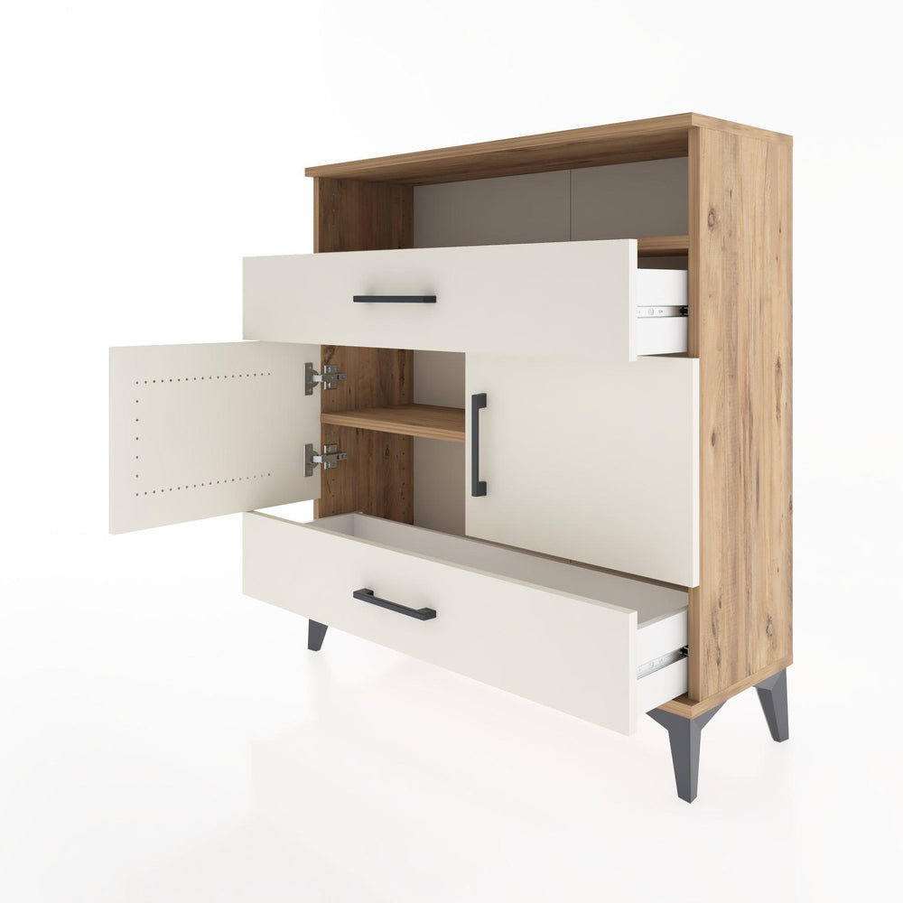 Woodntry Modüler Şifonyer Çam 88x30x84 cm Fonksiyonel F48-3