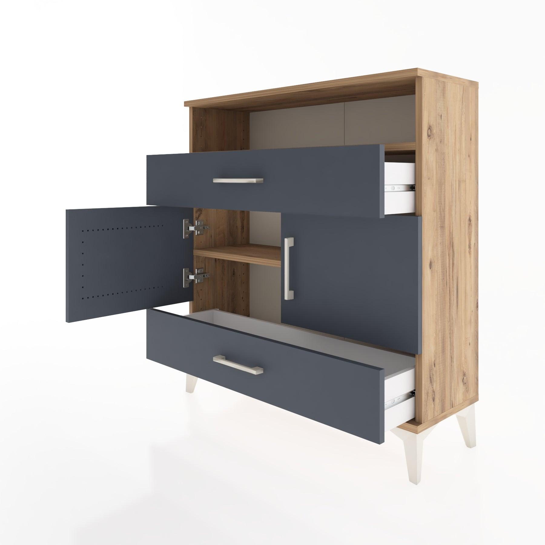 Woodntry Modular Dresser Pine 88x30x84 cm Functional F48-3