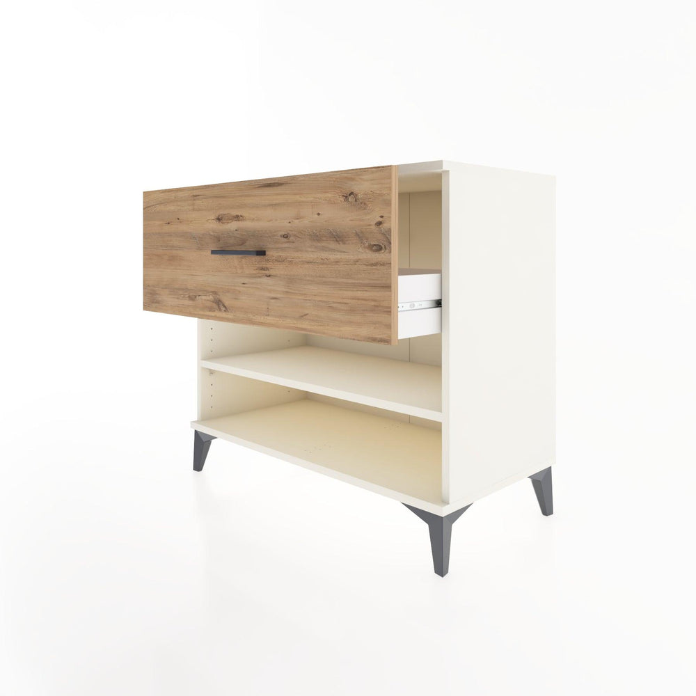 Woodntry Modüler Şifonyer Aytaşı 88x44x68 cm Çekmeceli ve Raflı CR50-1