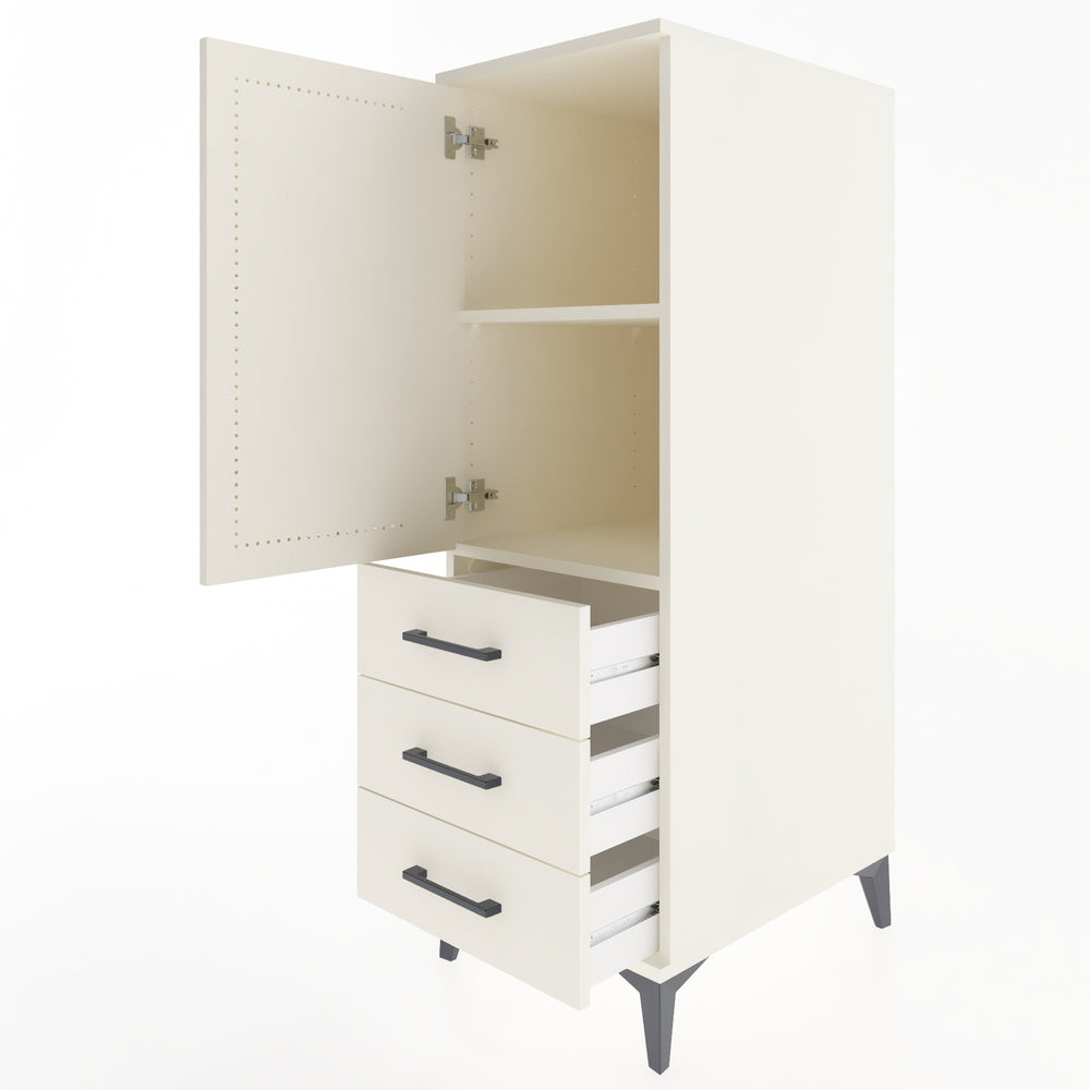 Woodntry Modular Cabinet Moonstone 44x59x122 cm with Doors and Drawers KC50-1