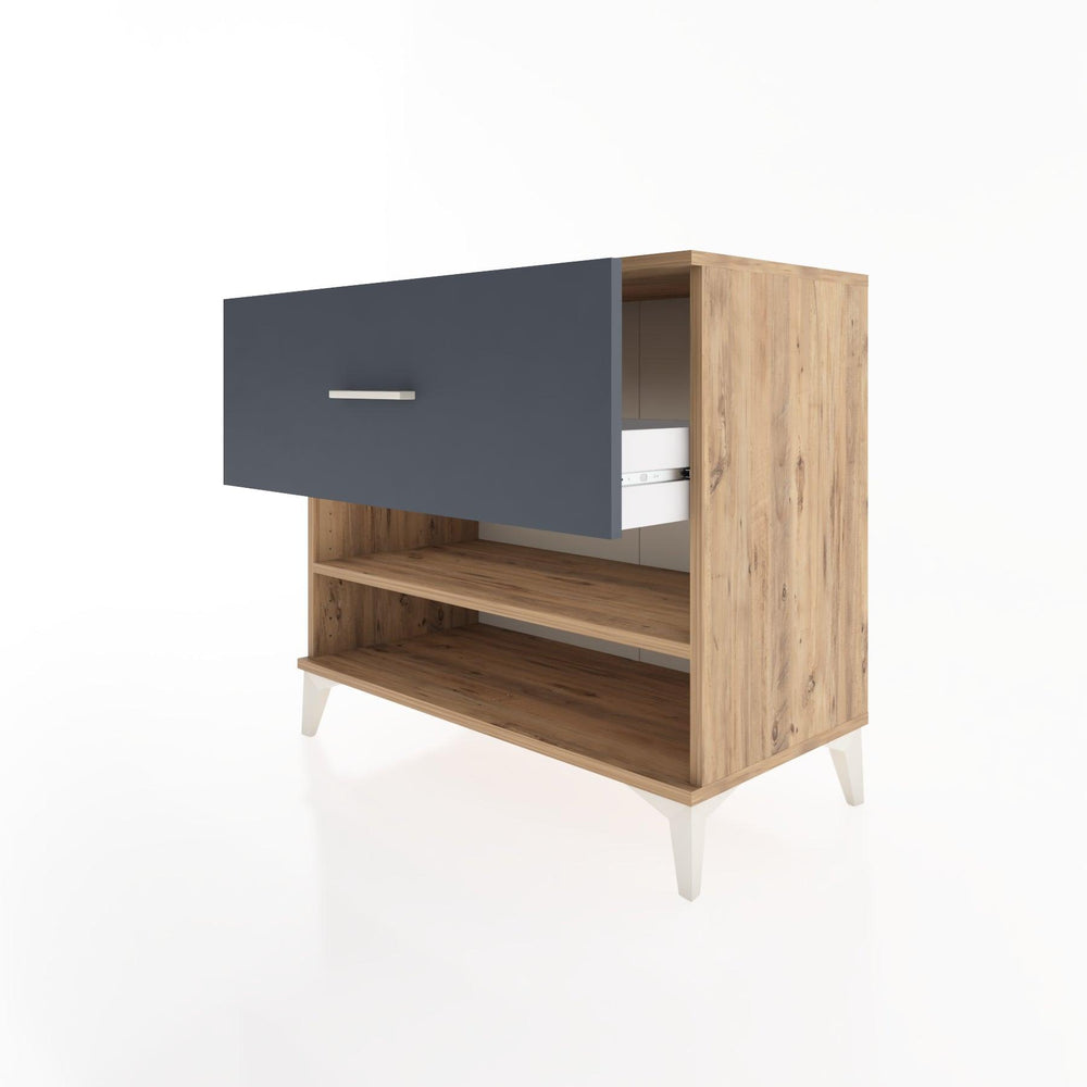 Woodntry Modüler Şifonyer Çam 88x44x68 cm Çekmeceli ve Raflı CR50-3