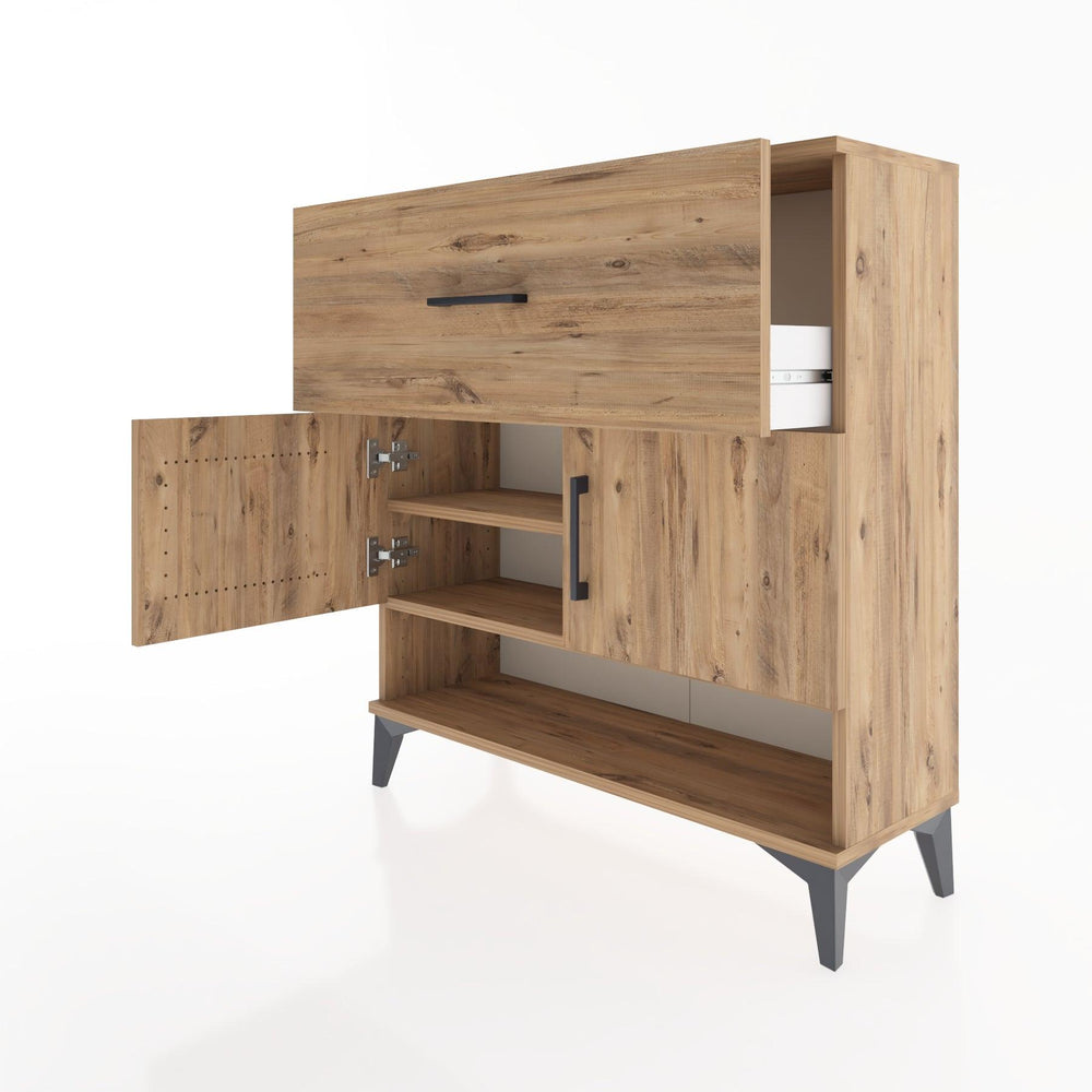 Woodntry Modüler Şifonyer Çam 88x30x84 cm Fonksiyonel F50-3