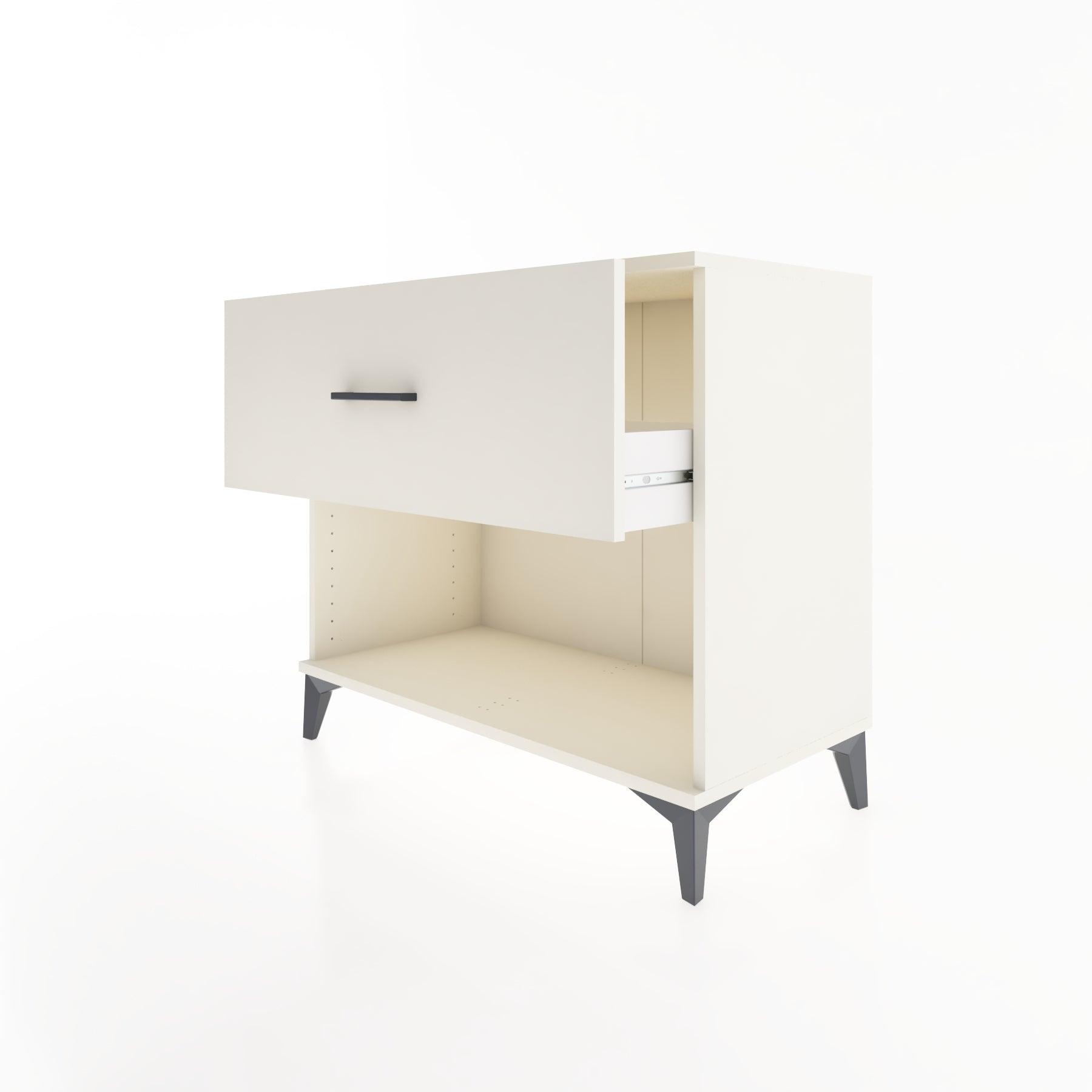 Woodntry Modüler Şifonyer Aytaşı 88x44x68 cm Çekmeceli ve Raflı CR51-1