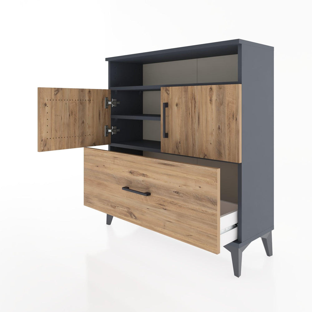 Woodntry Modular Dresser Anthracite 88x30x84 cm Functional F51-2