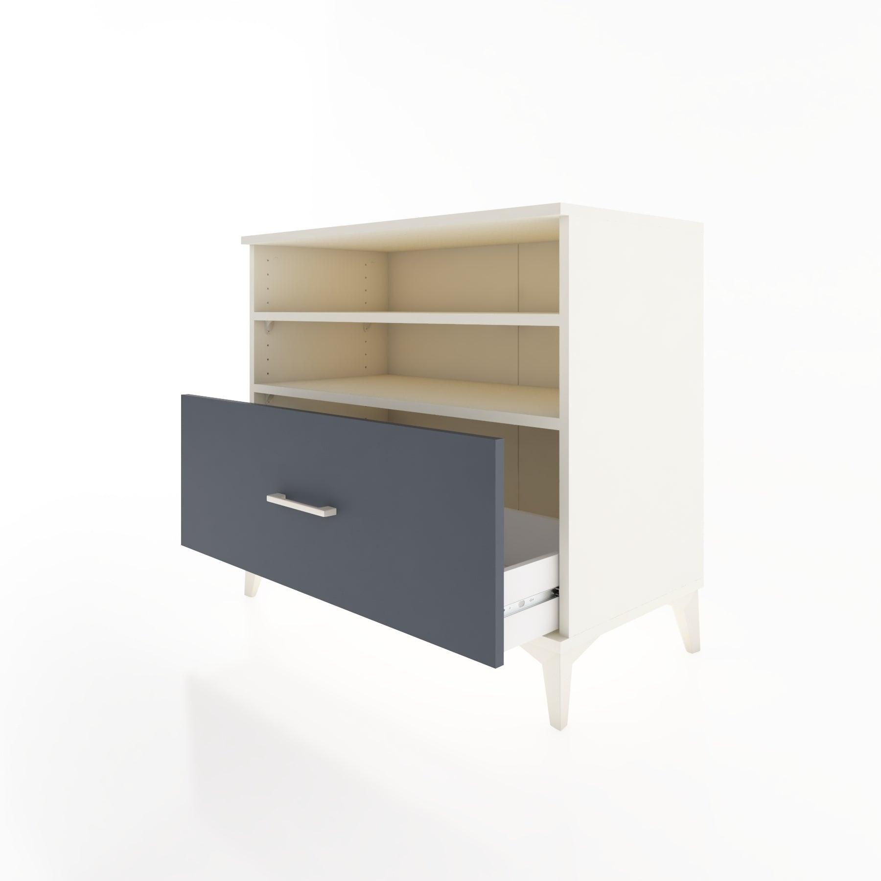 Woodntry Modüler Şifonyer Aytaşı 88x44x68 cm Çekmeceli ve Raflı CR52-1