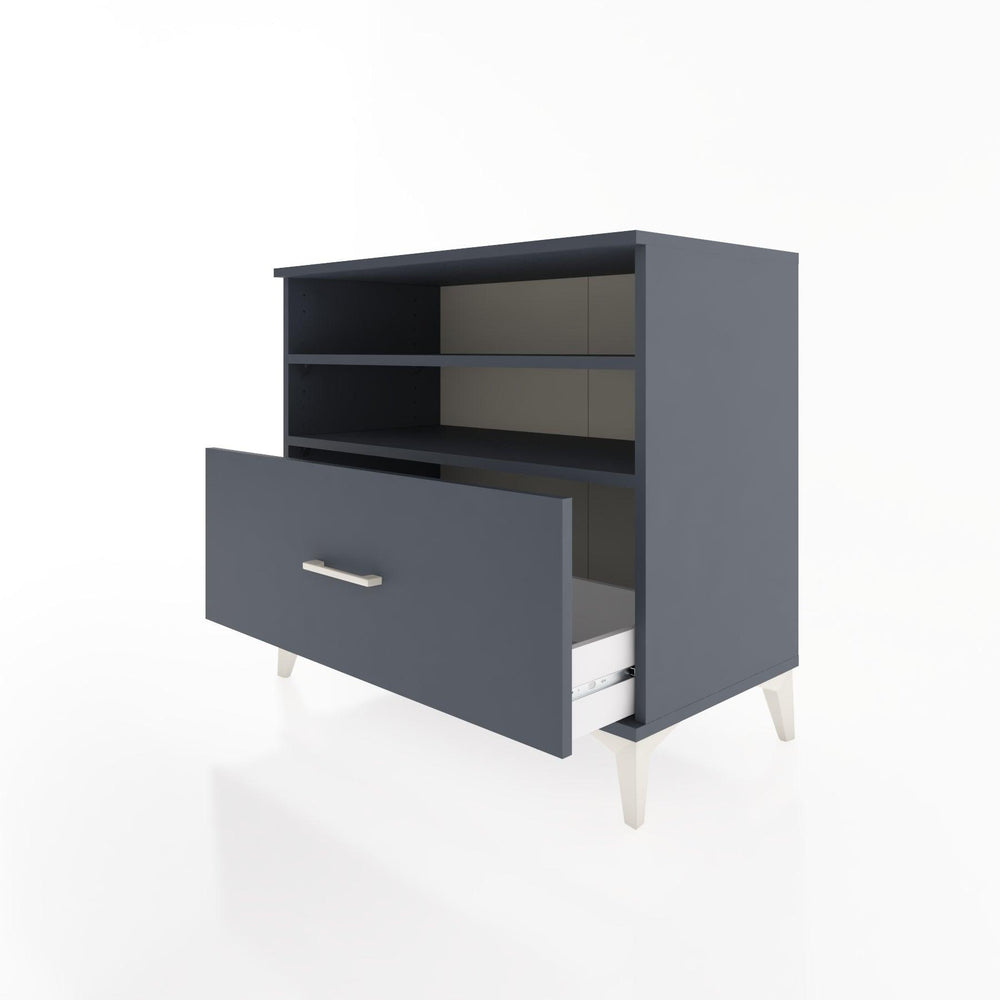 Woodntry Modular Dresser Anthracite 88x44x68 cm with Drawers and Shelves CR52-2