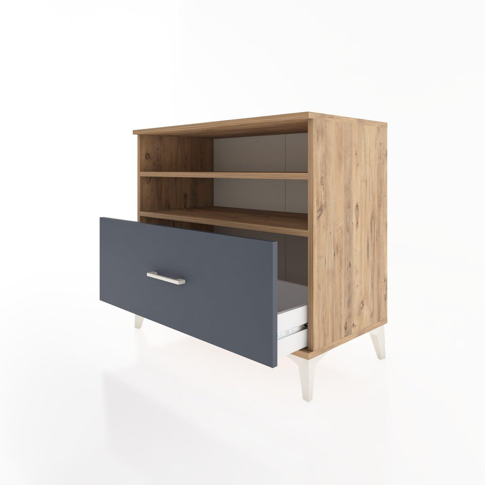 Woodntry Modüler Şifonyer Çam 88x44x68 cm Çekmeceli ve Raflı CR52-3