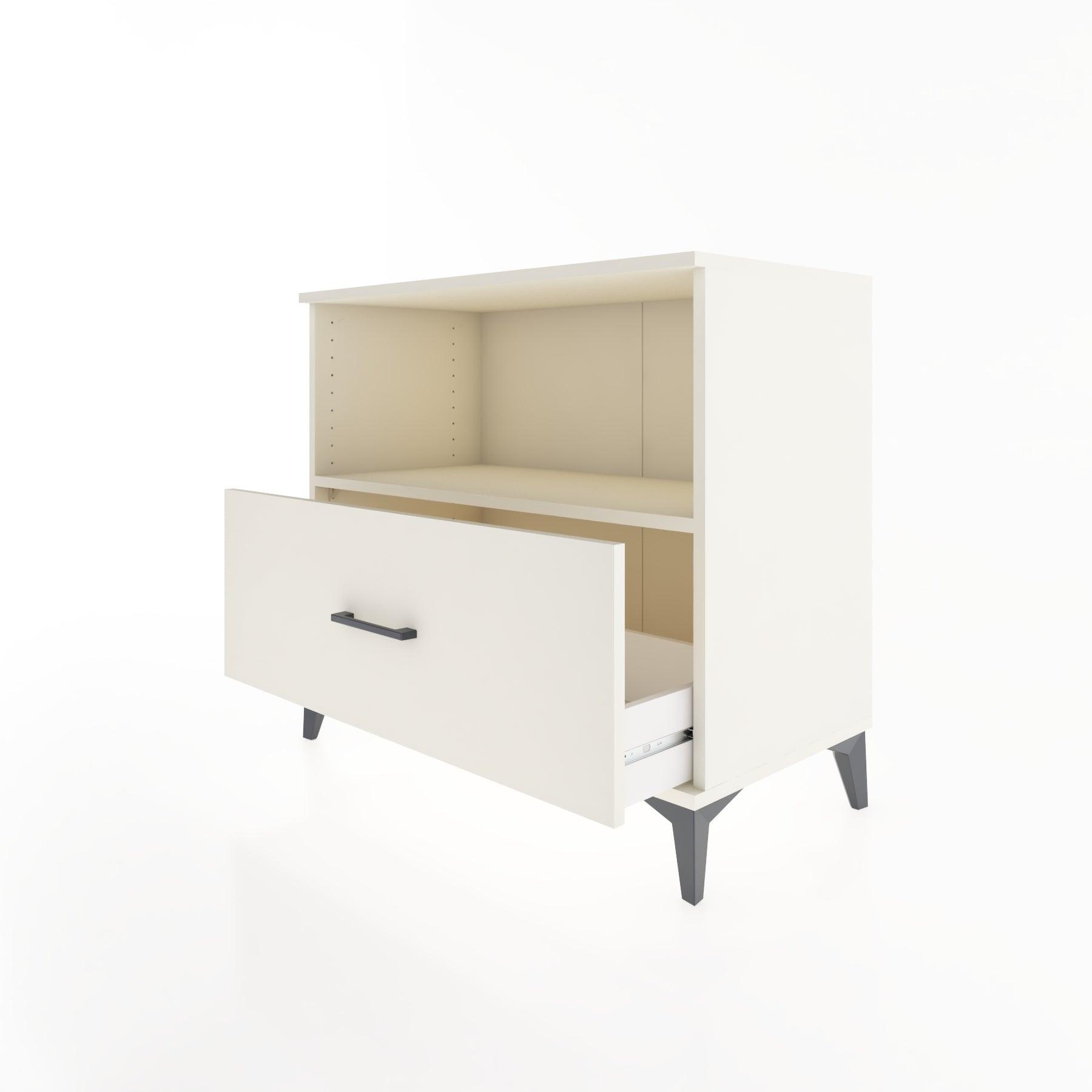 Woodntry Modüler Şifonyer Aytaşı 88x44x68 cm Çekmeceli ve Raflı CR53-1