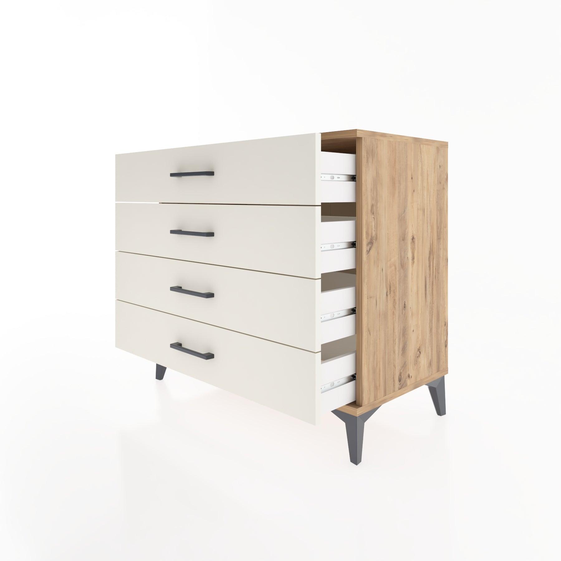 Woodntry Modüler Şifonyer Çam 88x44x68 cm Çekmeceli C54-3