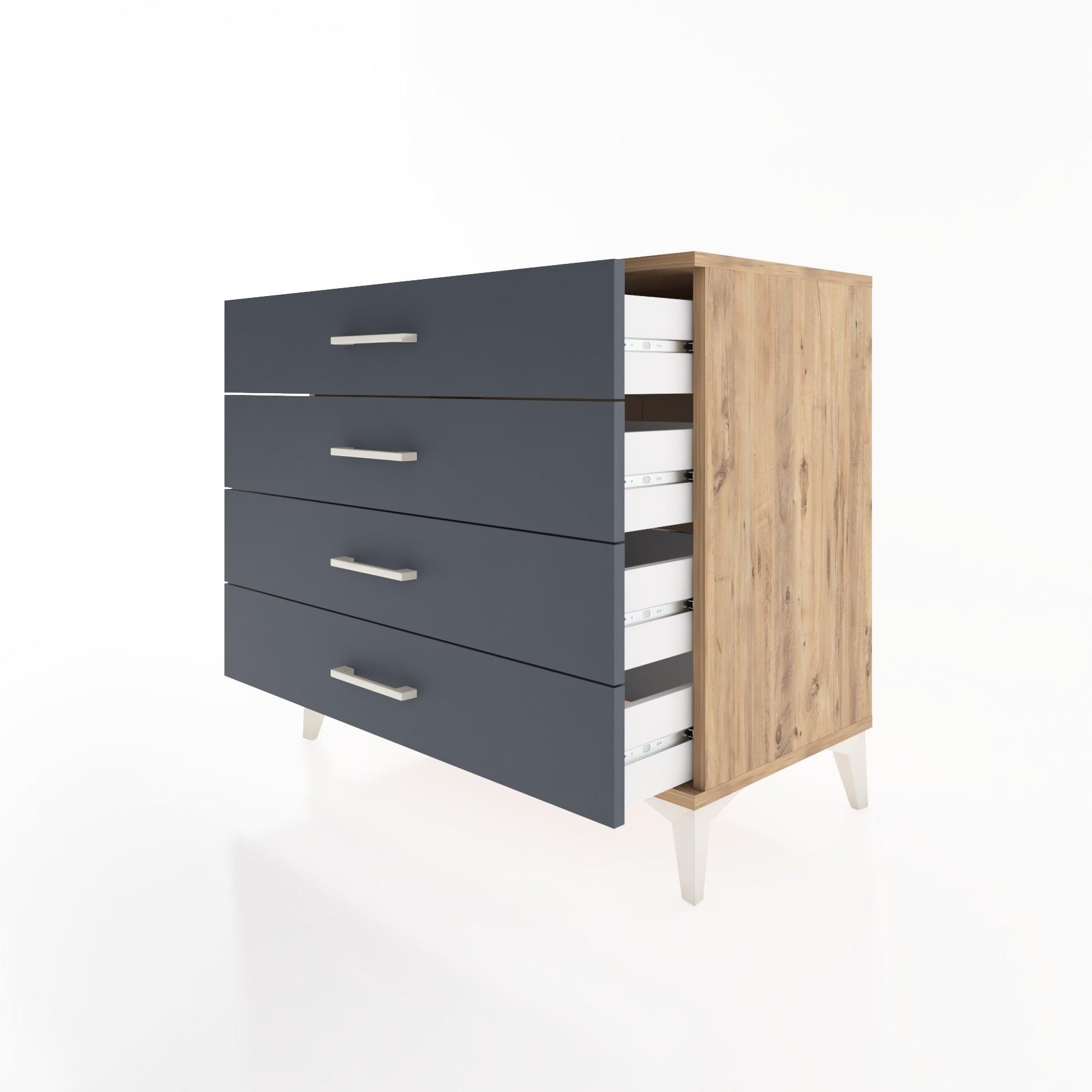 Woodntry Modüler Şifonyer Çam 88x44x68 cm Çekmeceli C54-3