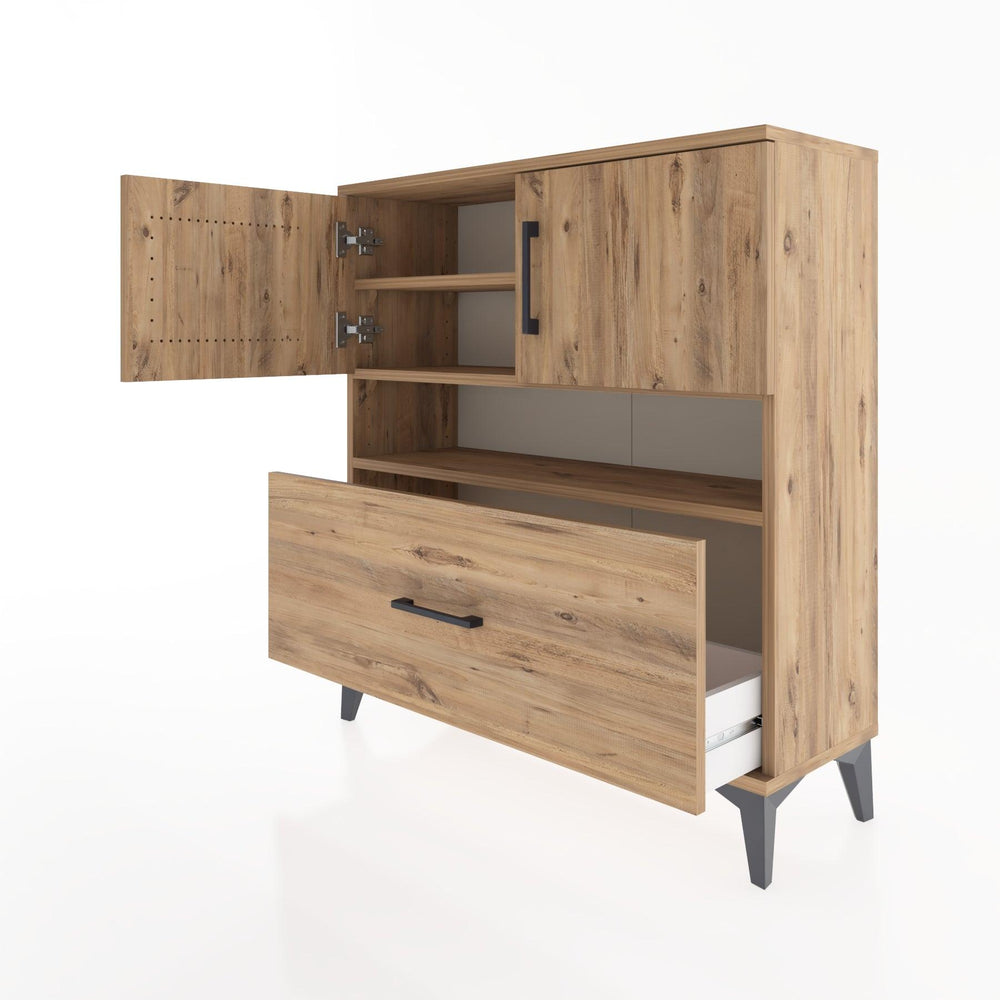 Woodntry Modüler Şifonyer Çam 88x30x84 cm Fonksiyonel F54-3