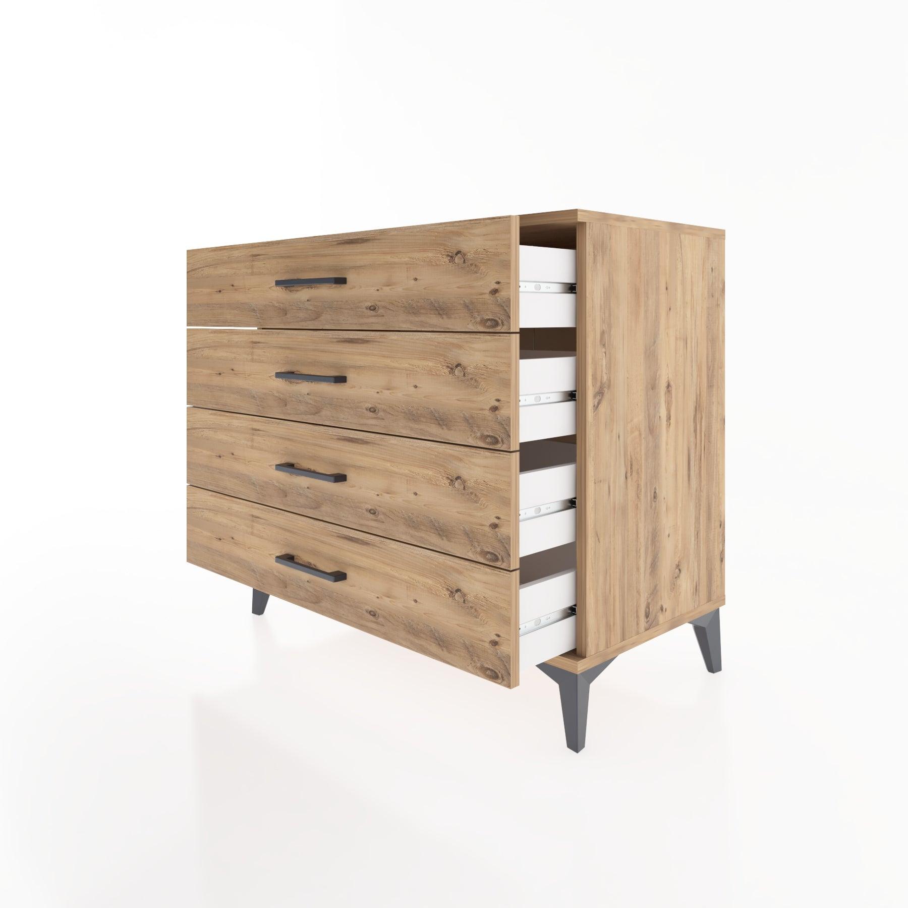 Woodntry Modüler Şifonyer Çam 88x44x68 cm Çekmeceli C54-3