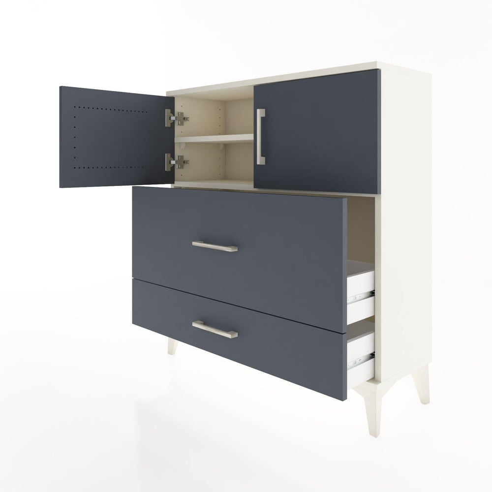 Woodntry Modular Dresser Moonstone 88x30x84 cm with Cover and Drawer KC55-1