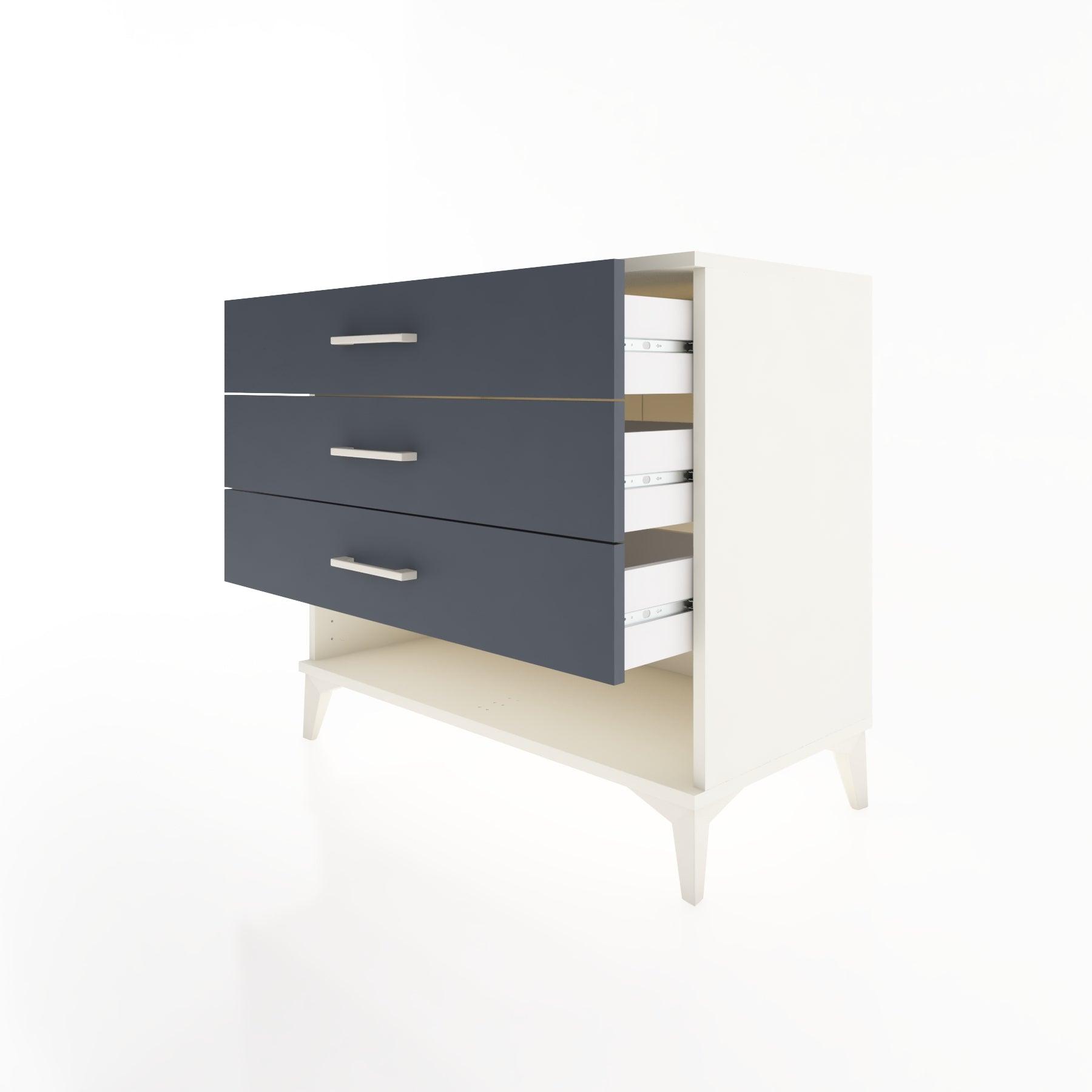 Woodntry Modüler Şifonyer Aytaşı 88x44x68 cm Çekmeceli ve Raflı CR55-1