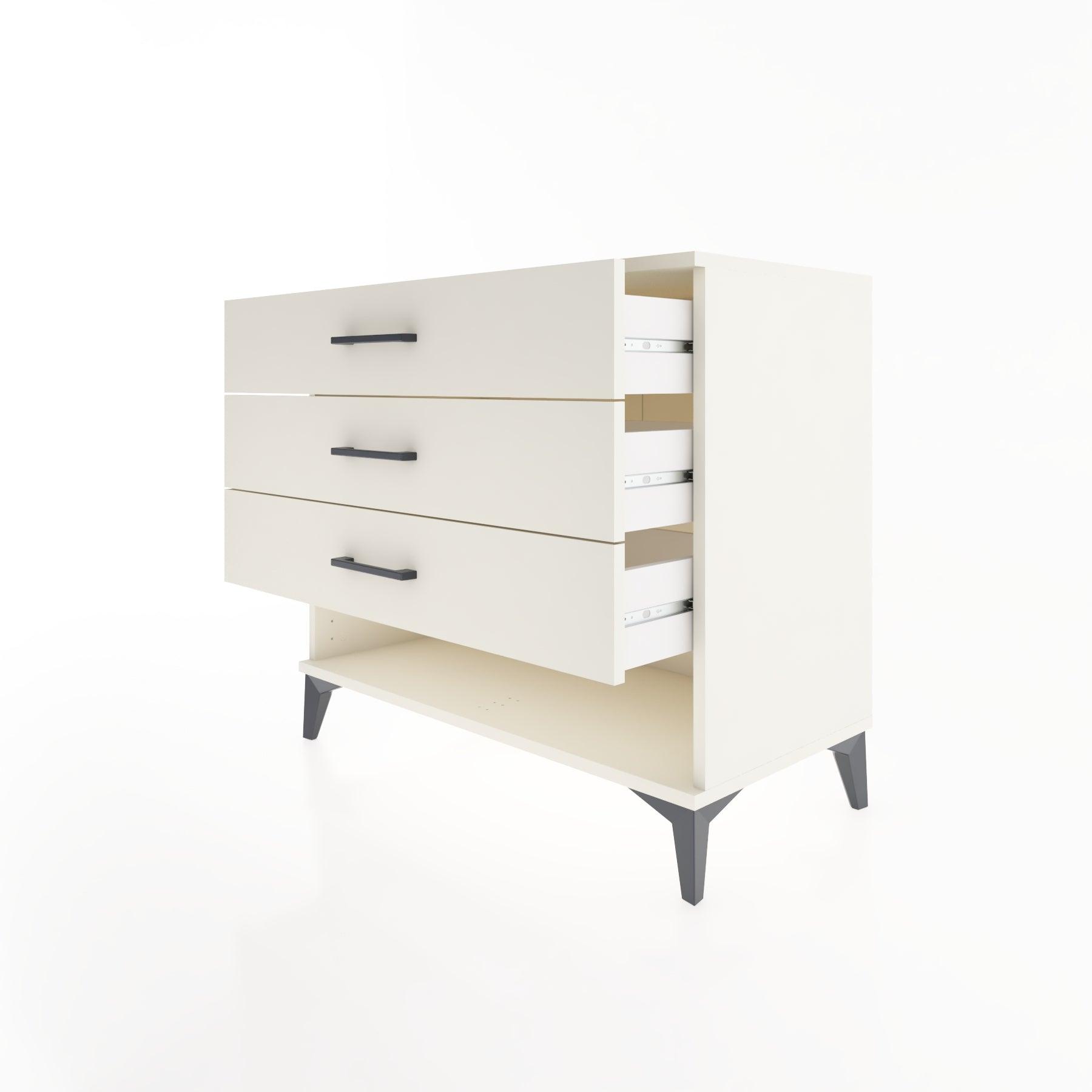 Woodntry Modüler Şifonyer Aytaşı 88x44x68 cm Çekmeceli ve Raflı CR55-1